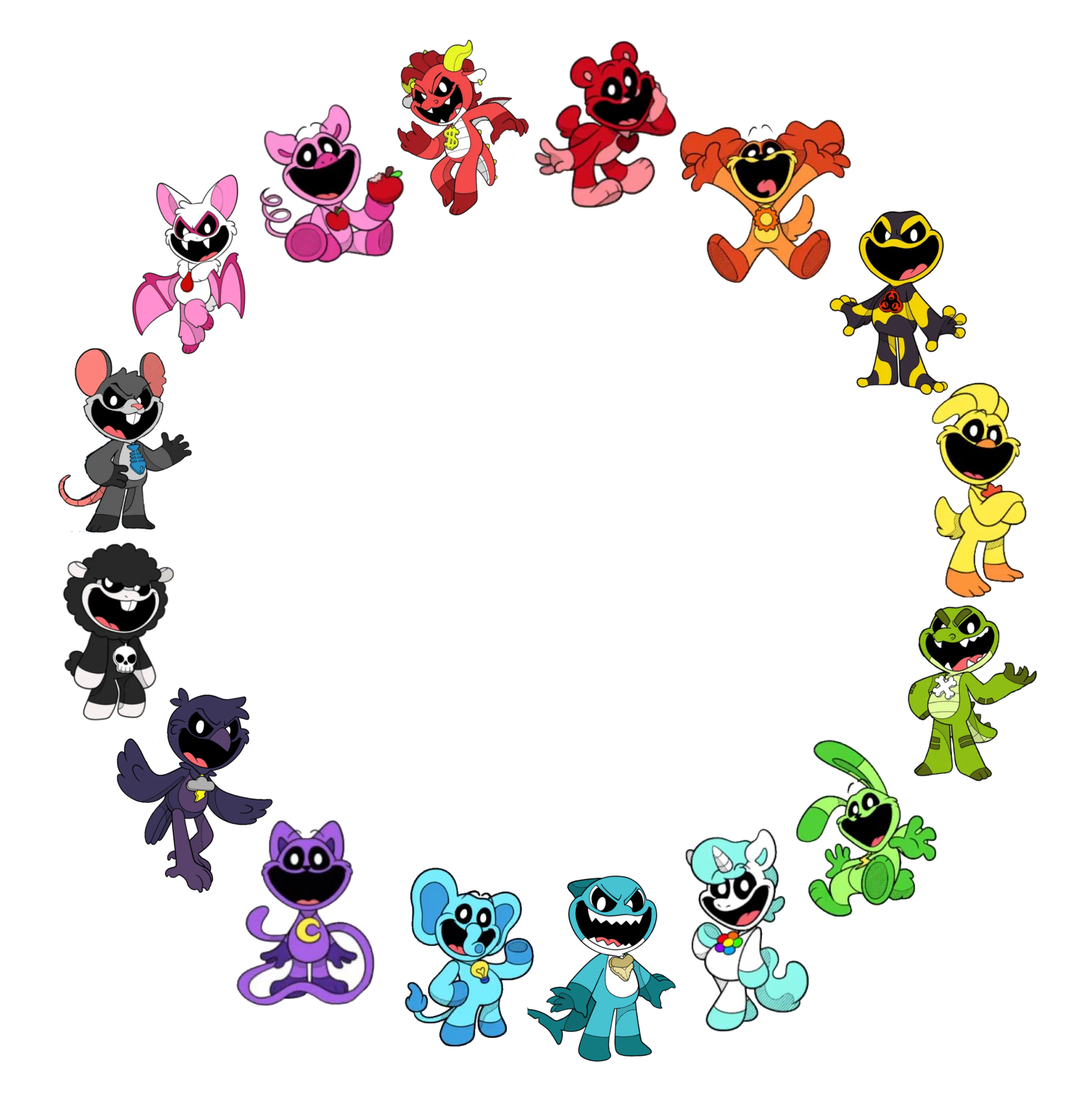 All the nightmare and smiling critters