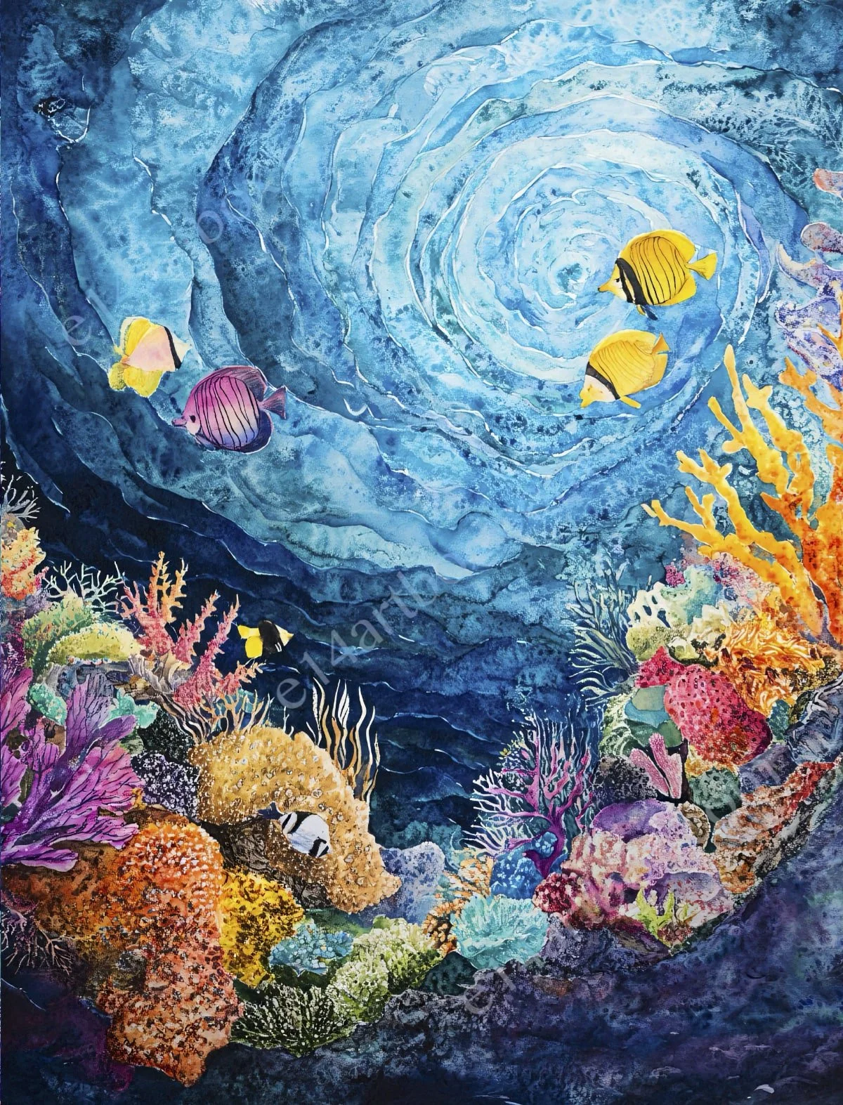 Coral Canvas: Collage Papers for Abstract Underwater Art