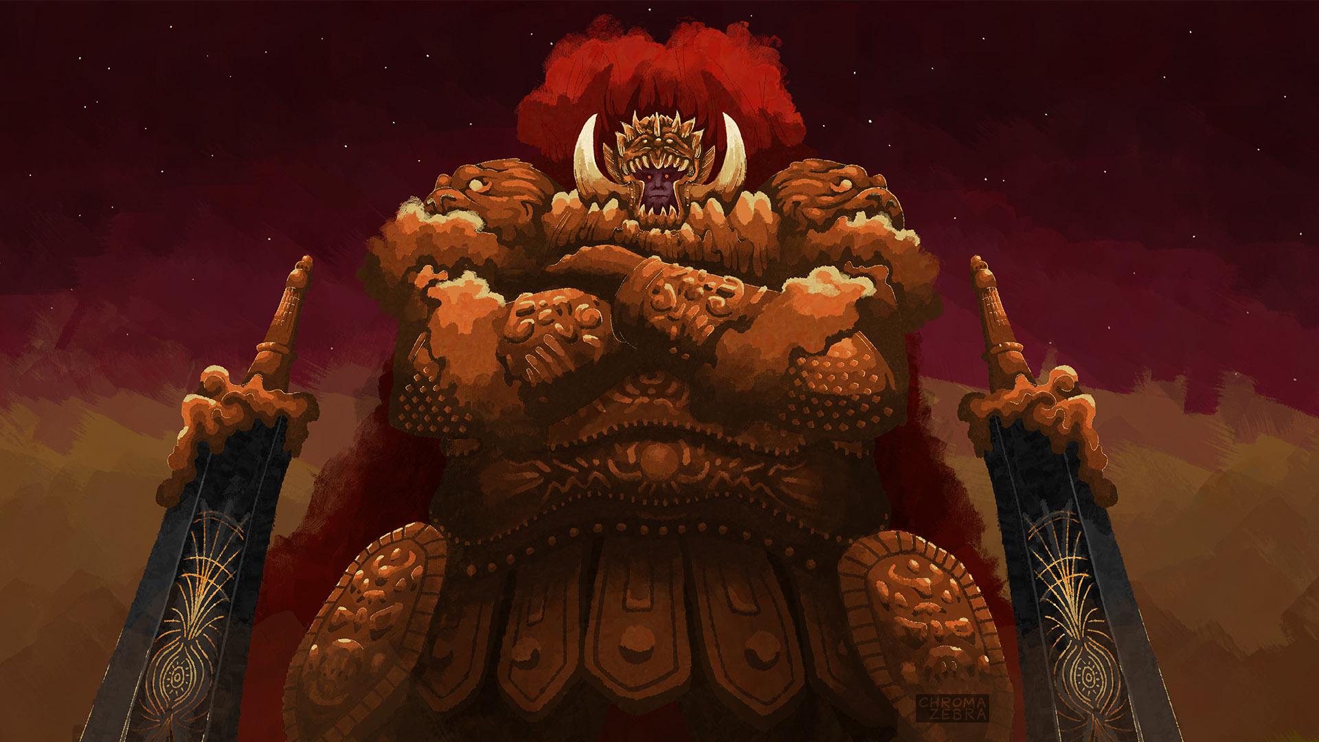 Starscourge Radahn, Art