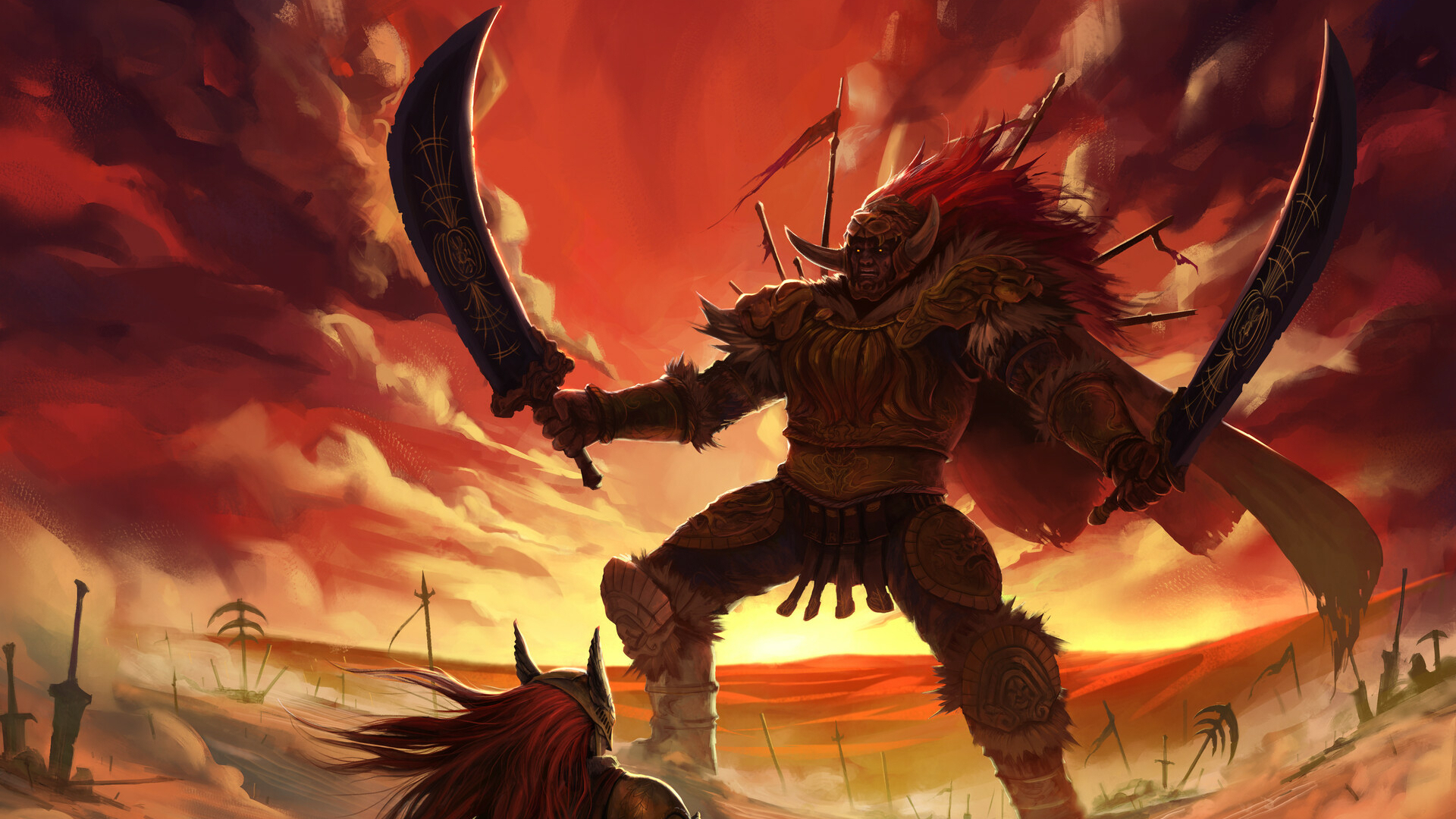 Starscourge Radahn x Malenia Blade of Miquella HD Elden Ring Wallpaper