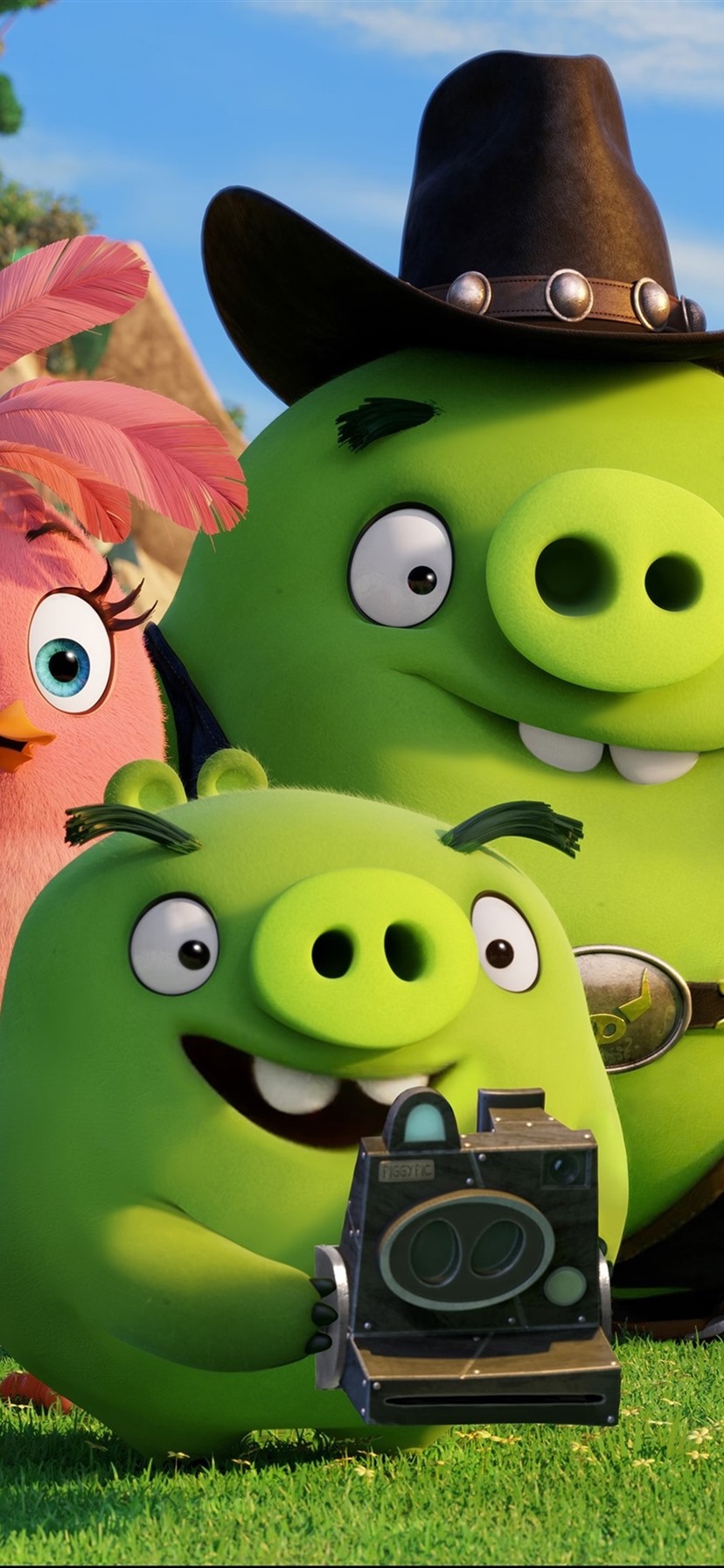 Green Pigs, Angry Birds Movie 1080x1920 IPhone 8 7 6 6S Plus Wallpaper, Background, Picture, Image