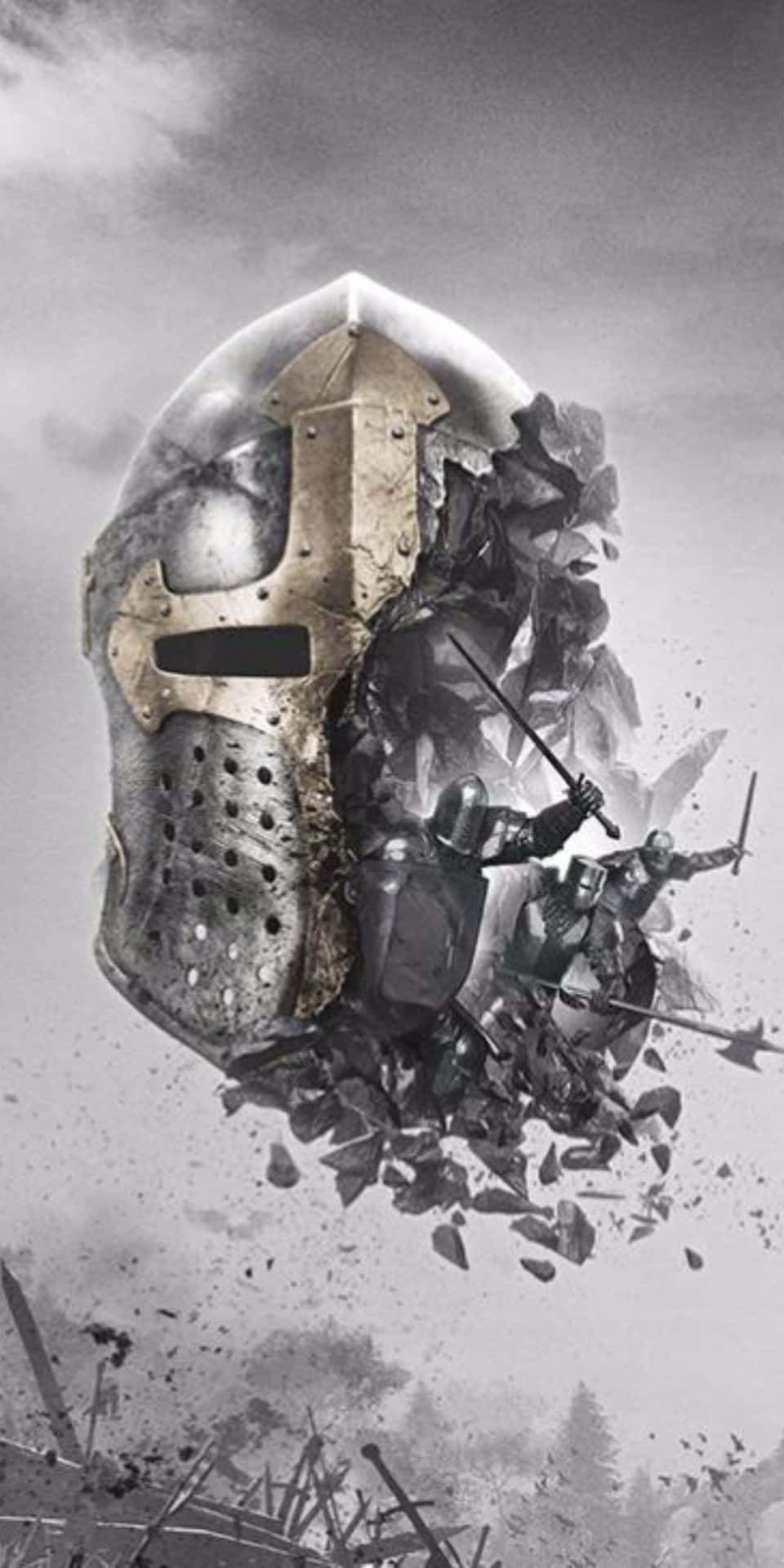 Download Pixel 3 For Honor Fading Knight's Helmet Background
