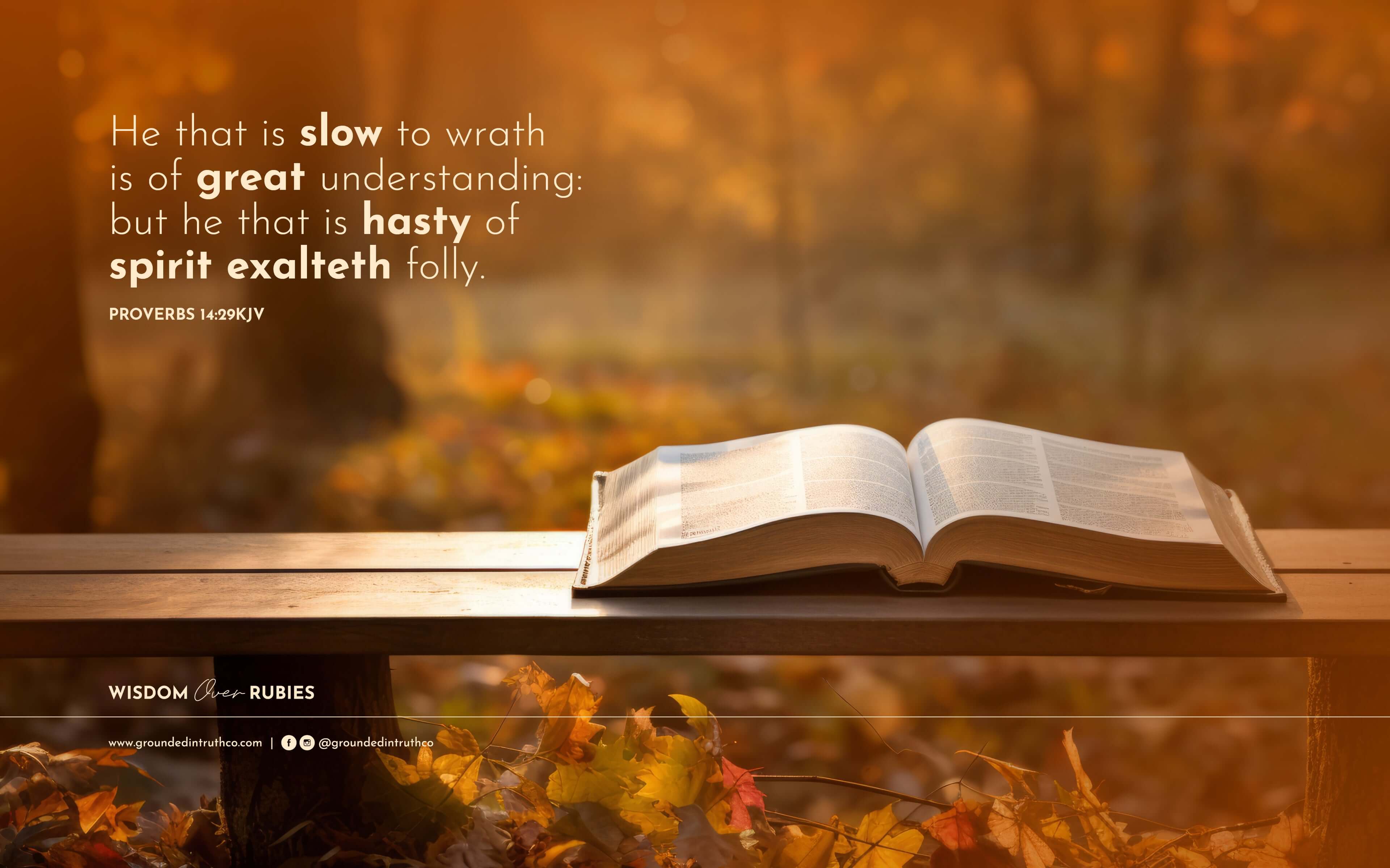 Proverbs 14 29. Bible Verse Wallpaper