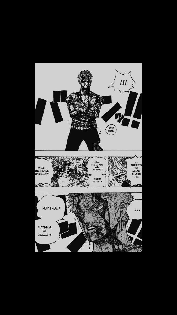 Zoro nothing happened wallpaper