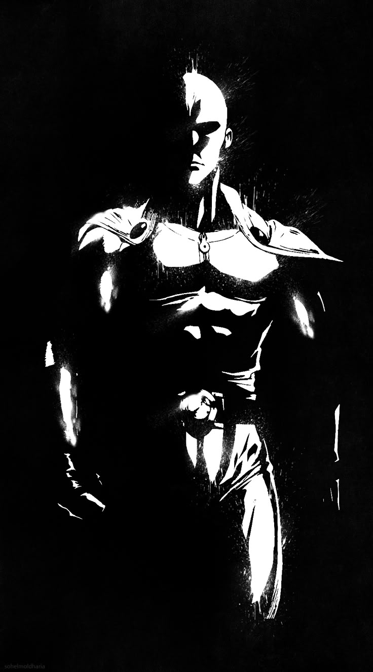 Saitama Mobile Wallpaper (my version)