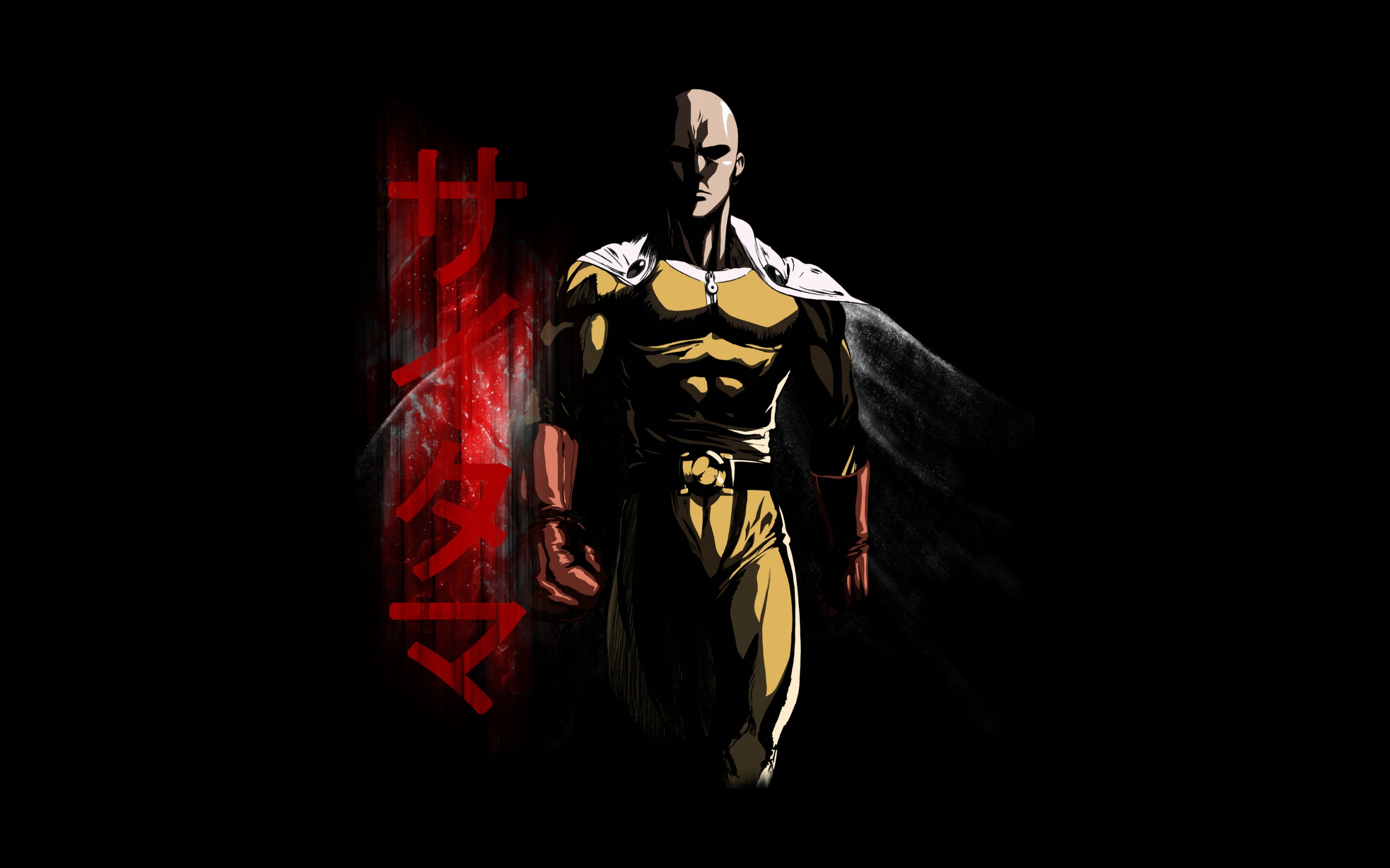 Saitama Wallpaper 4K, Fan Art, One Punch Man