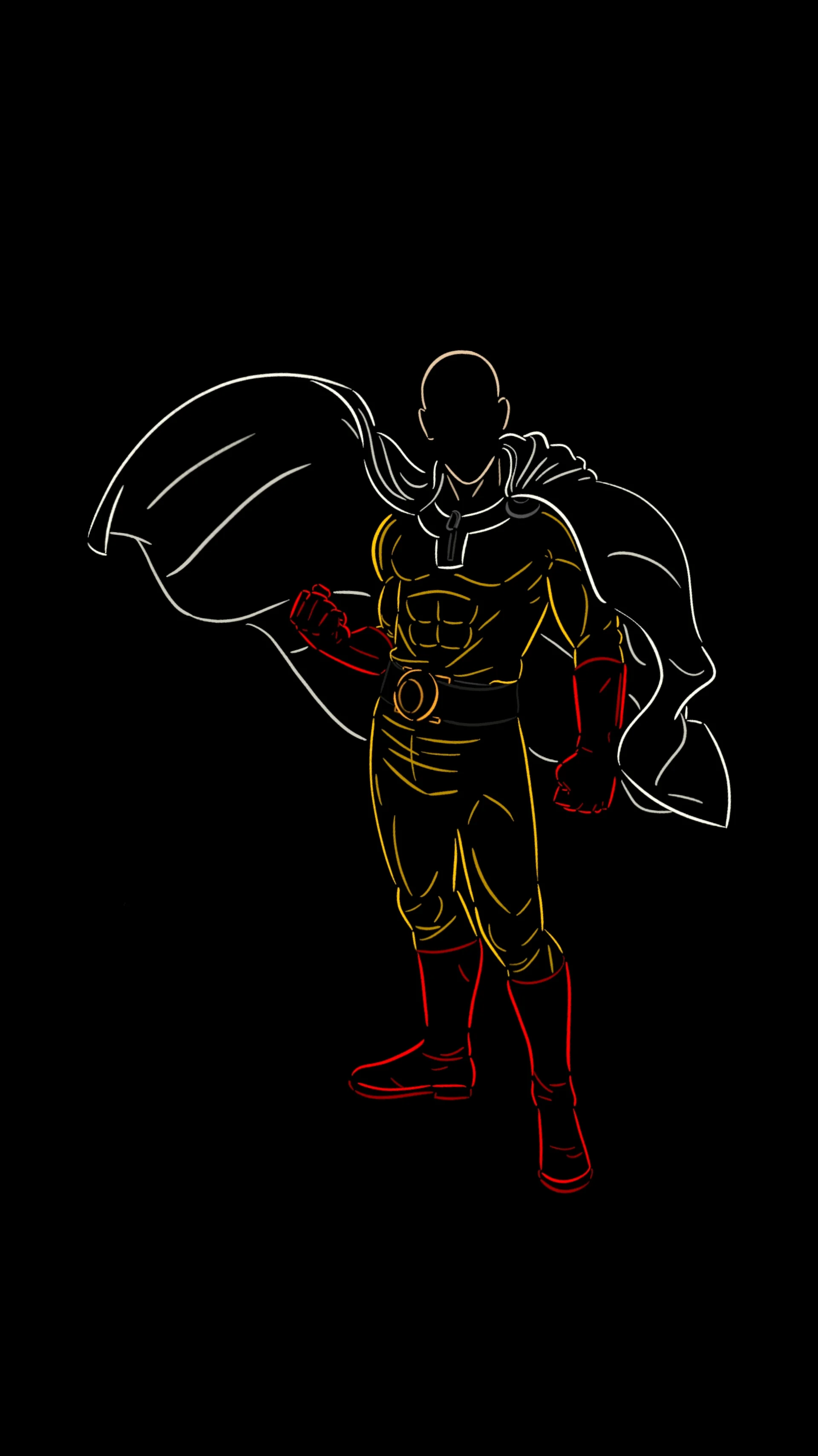 made a minimal wallpaper of Saitama. Hope you like it