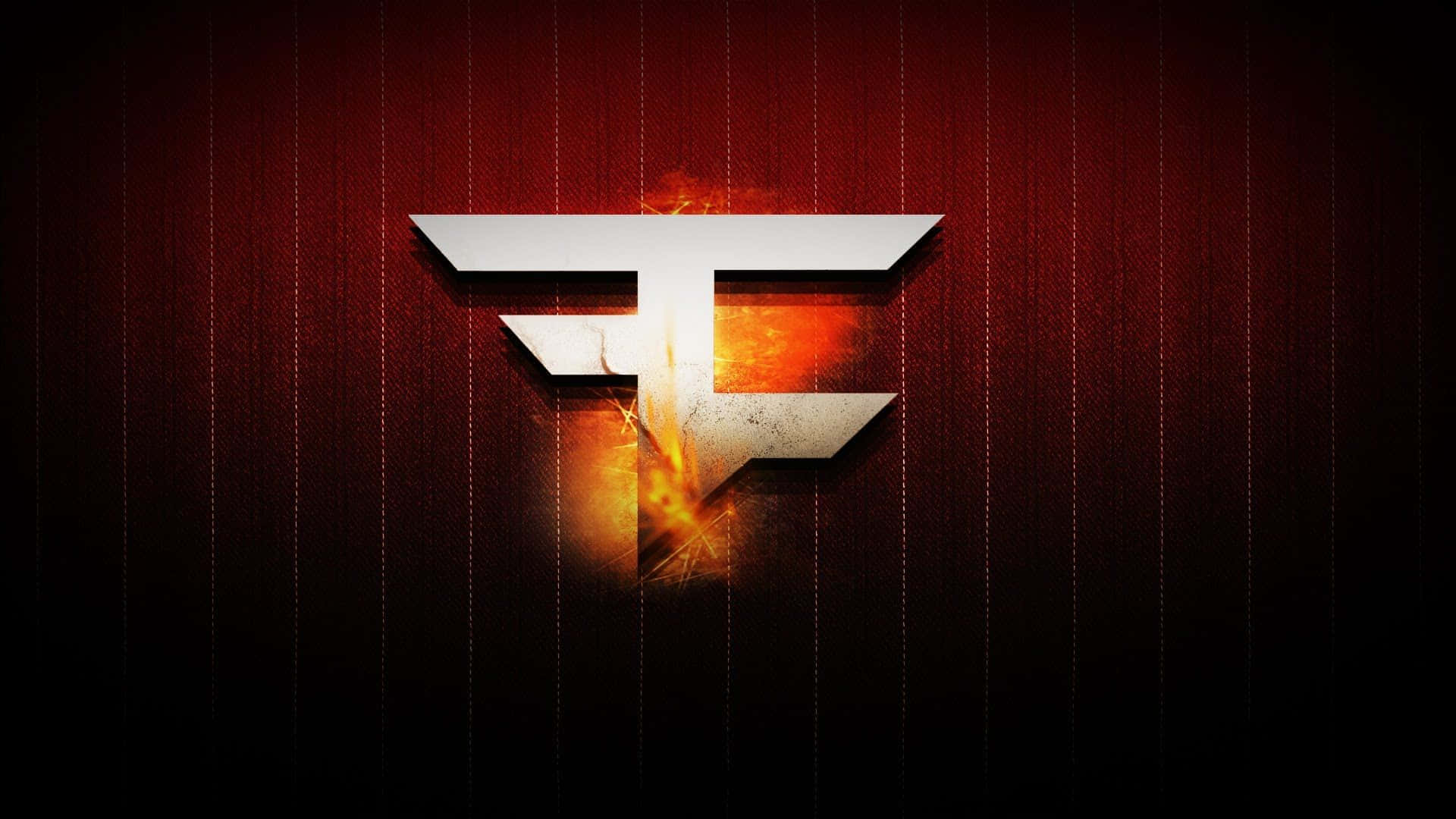 Download F Logo In Flames On A Black Background Wallpaper