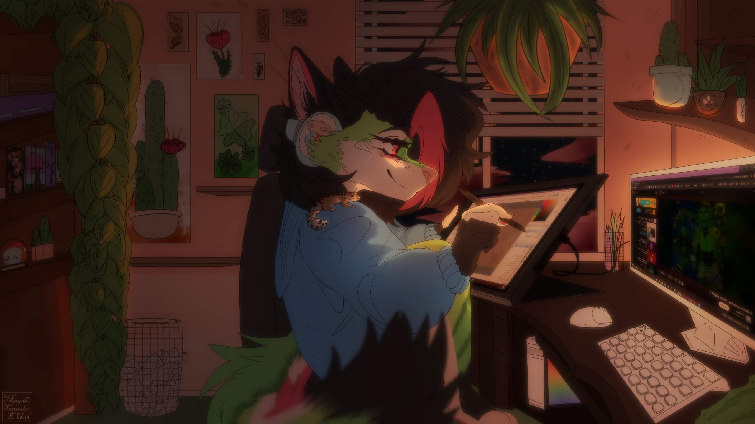 Lo Fi Mia Wallpaper By Mayshi_TannakoEU Fur Affinity [dot] Net