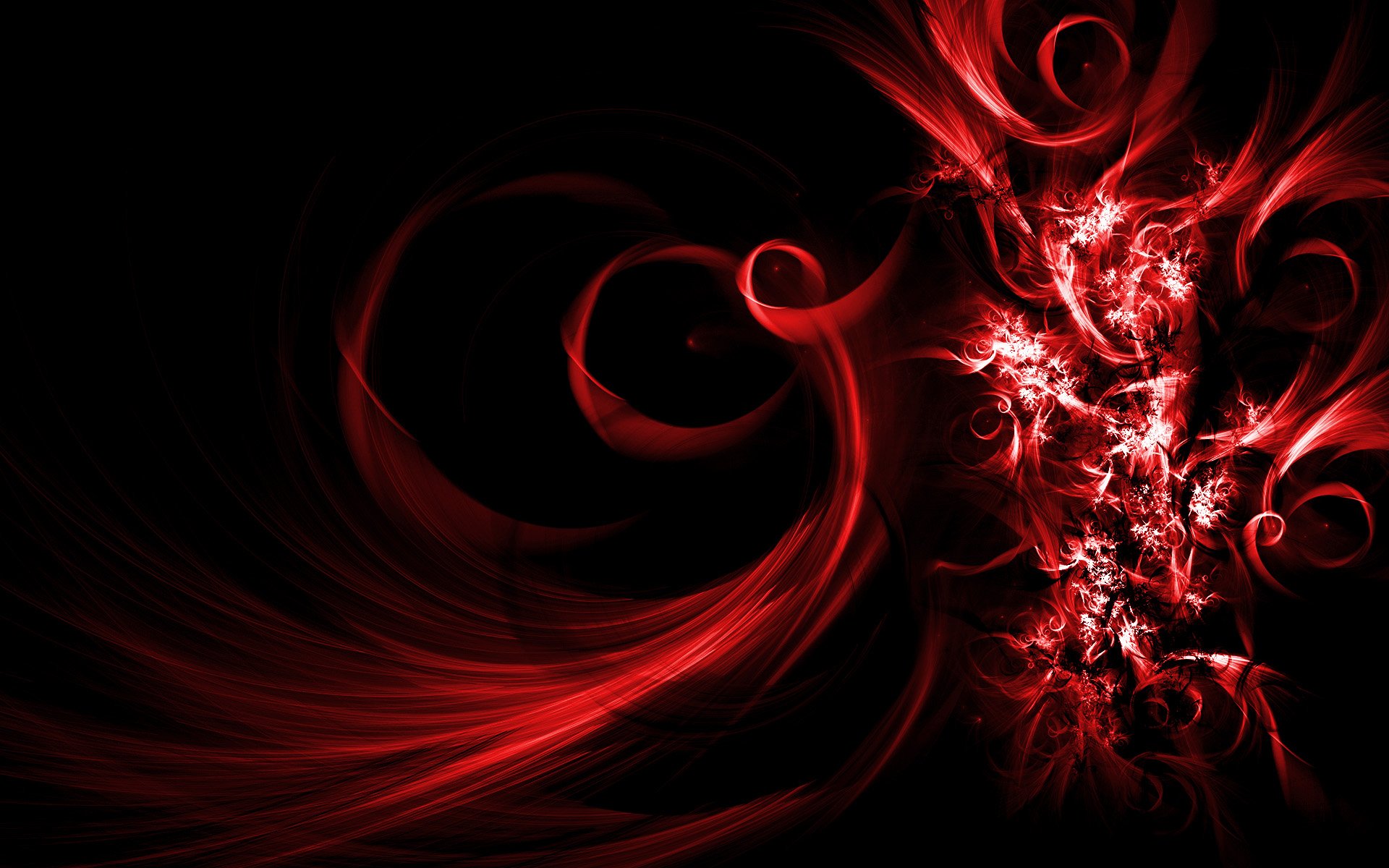 Vibrant Red Abstract HD Wallpaper