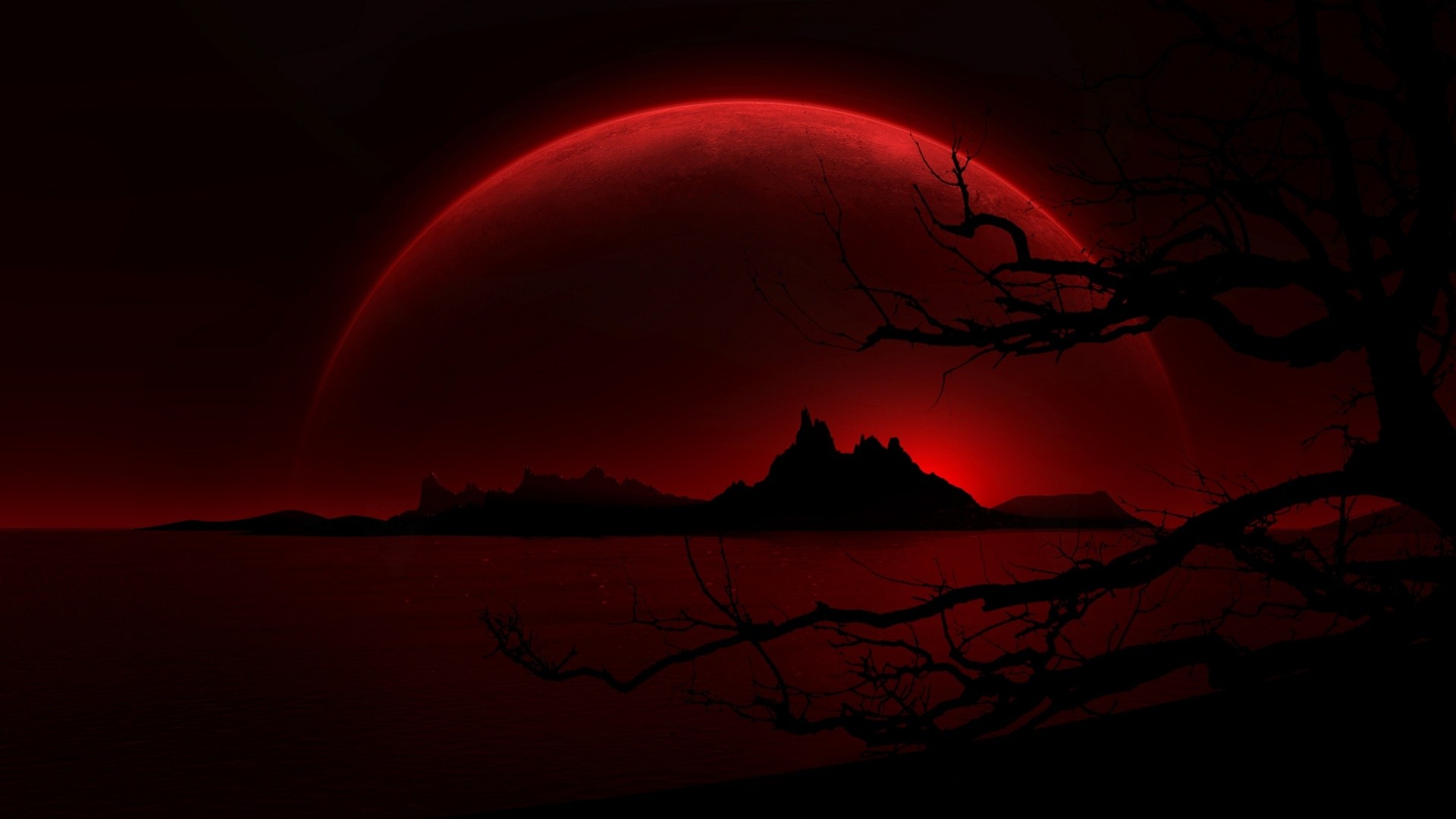 Black and Red Wallpaper 1920x1080