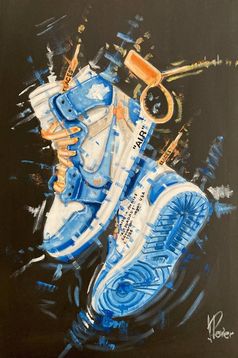 University Blue Air Blue Jordan 1s Wallpaper University Blue Aj1 Art Poster Nike Air Jordan University