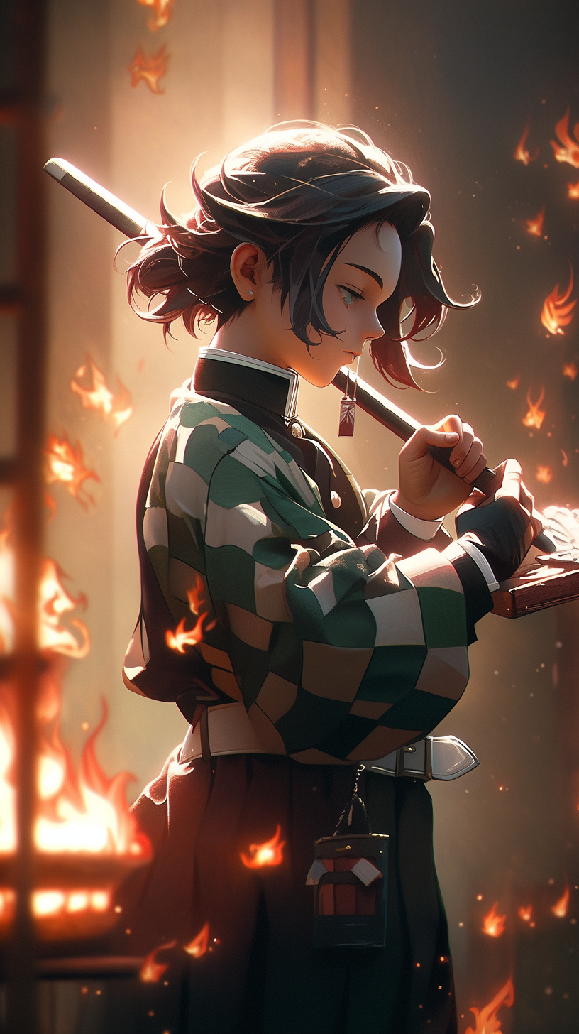 Tanjiro Kamado 3D illustration