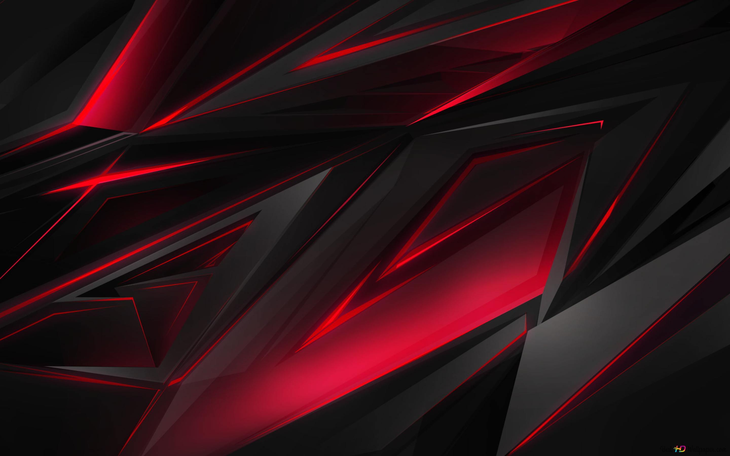 Digital art, dark, red, black, background 4K wallpaper download