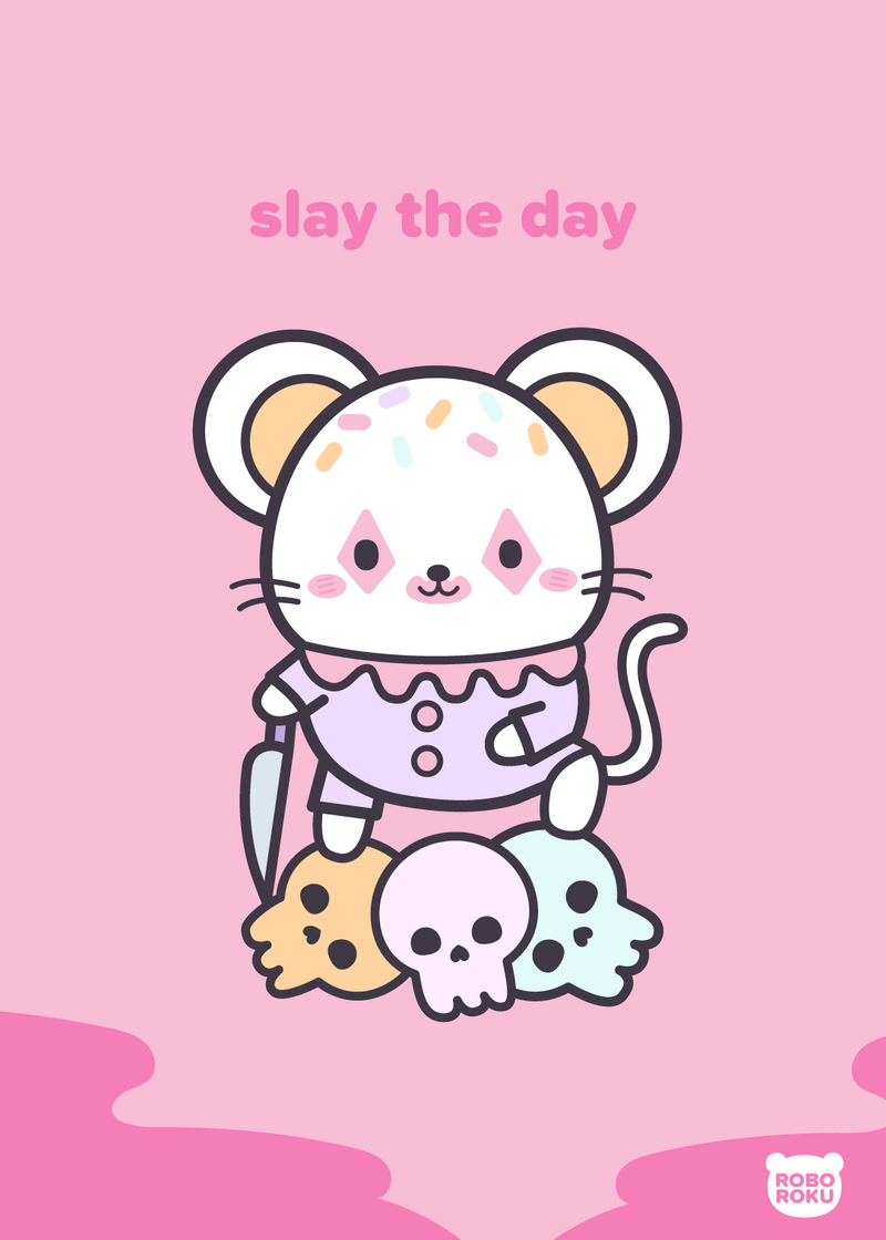 Kawaii Killer Circus the Day Art Print