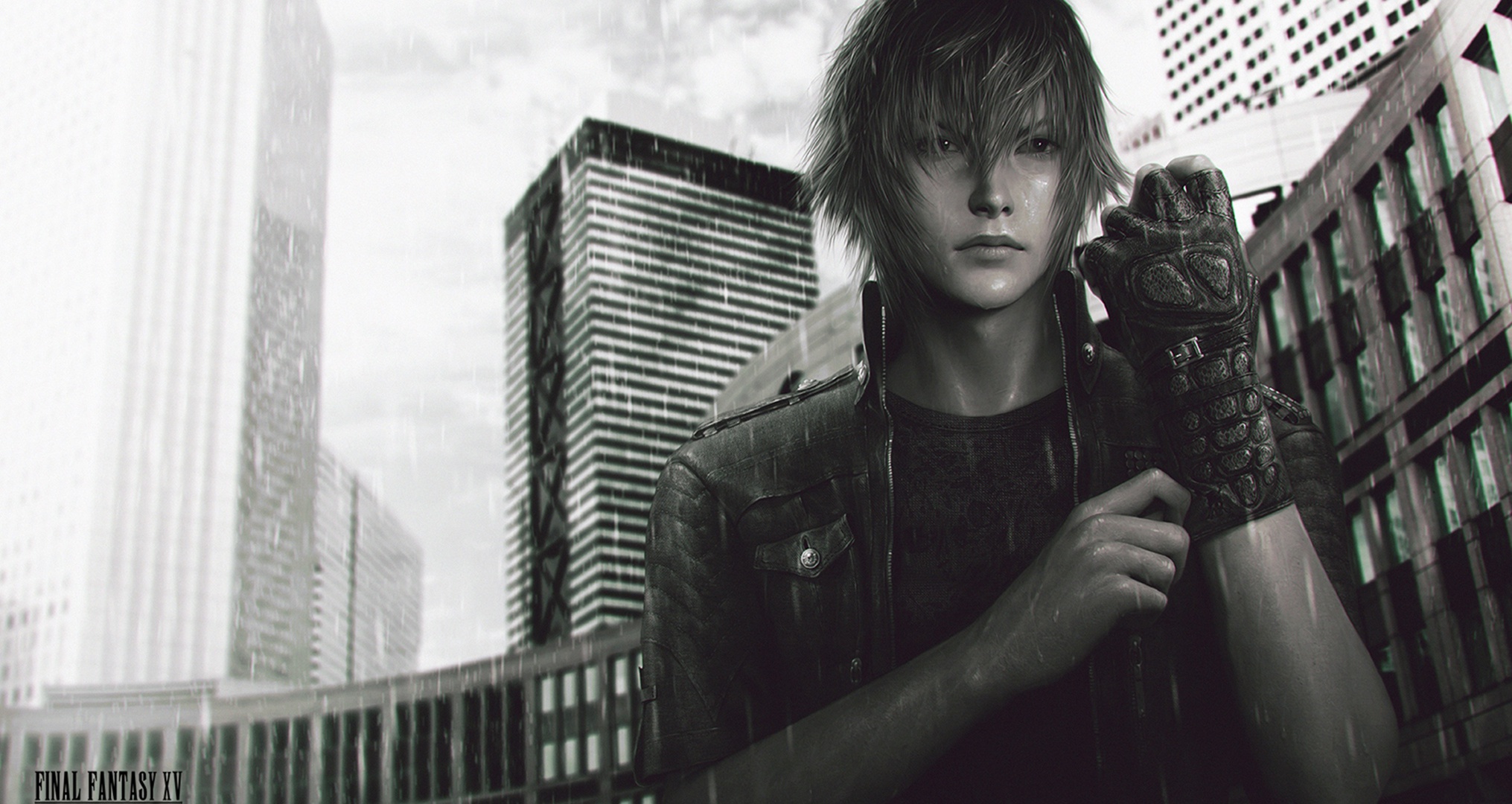 Wallpaper art, Final Fantasy XV, Night Light Sky, Noctis for mobile and desktop, section игры, resolution 2031x1080
