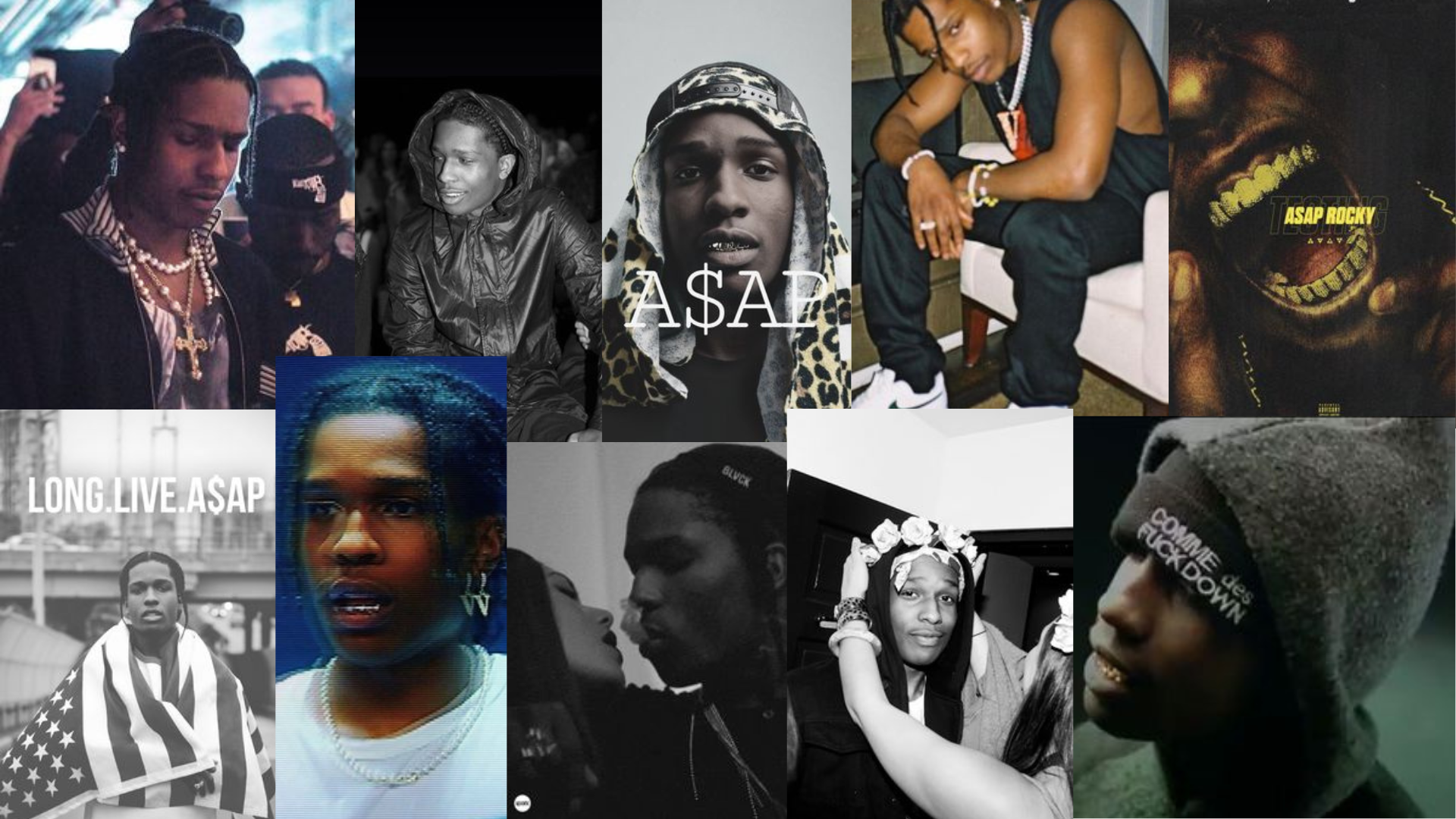 ASAP ROCKY COLLAGE