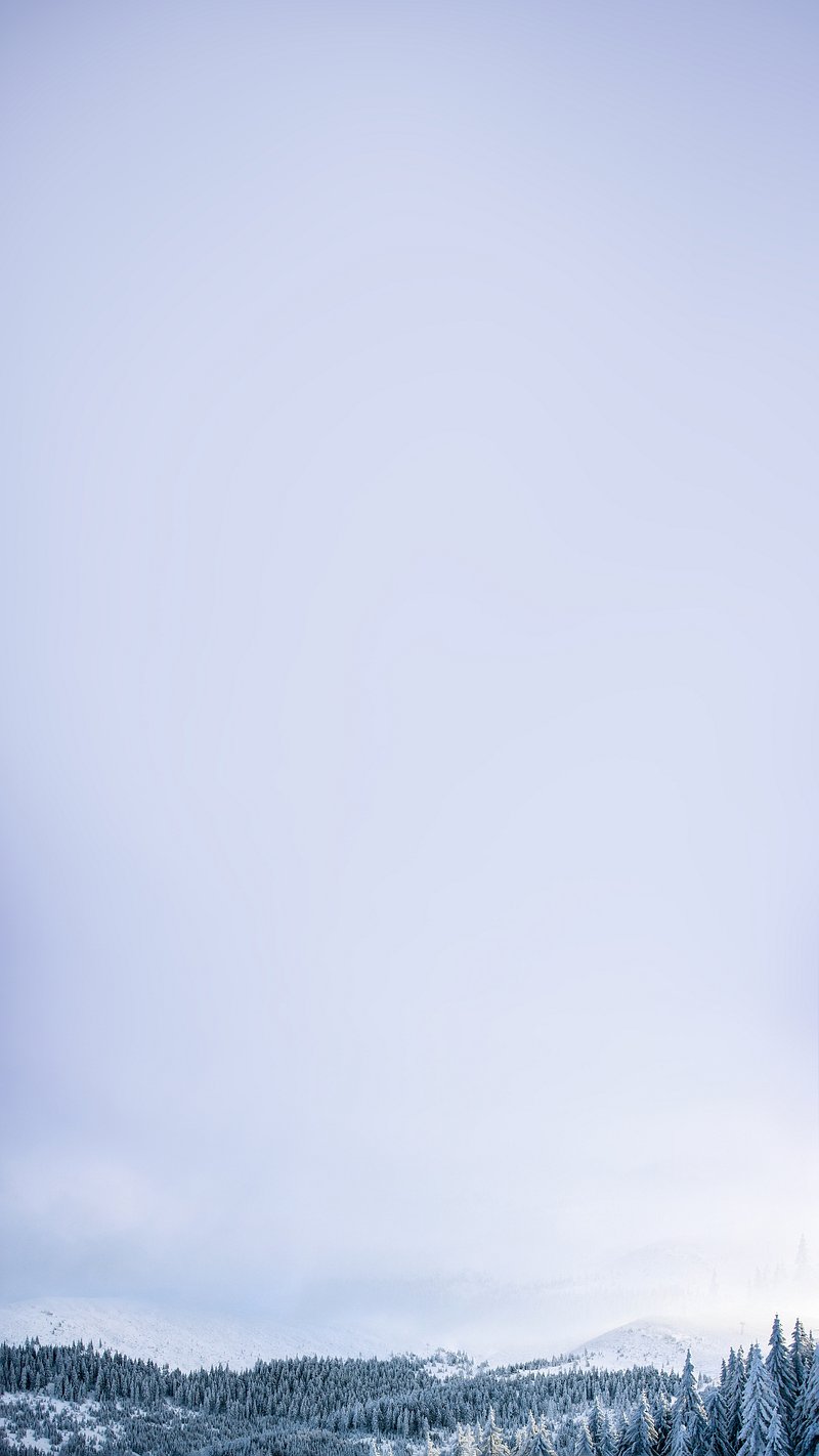 Winter phone wallpaper background, snowy