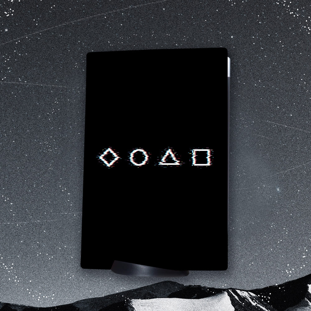 Game Over PS5 Skin Black Vinyl Sticker for Sony Playstation 5