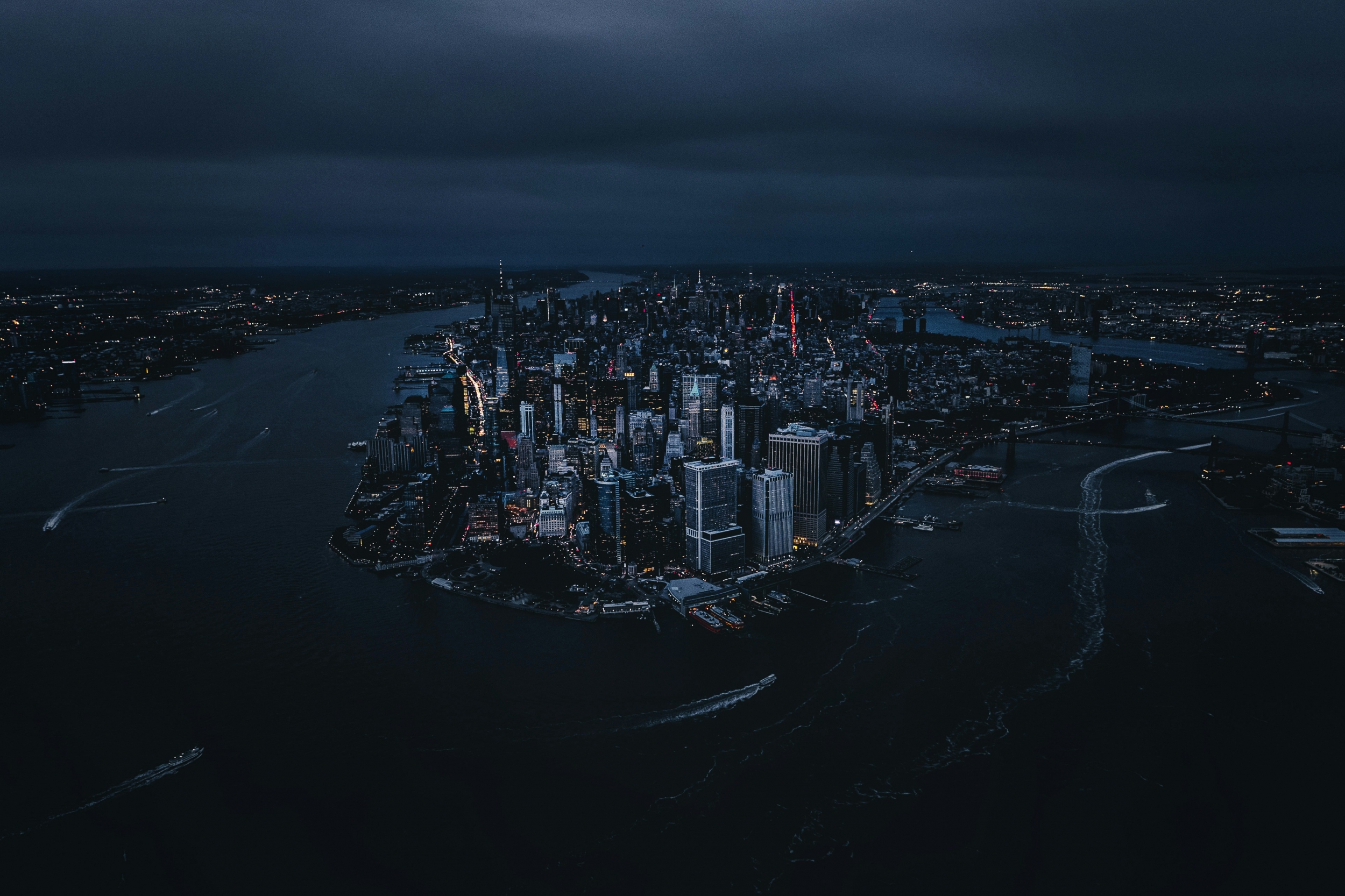 New York City Skyline At Night