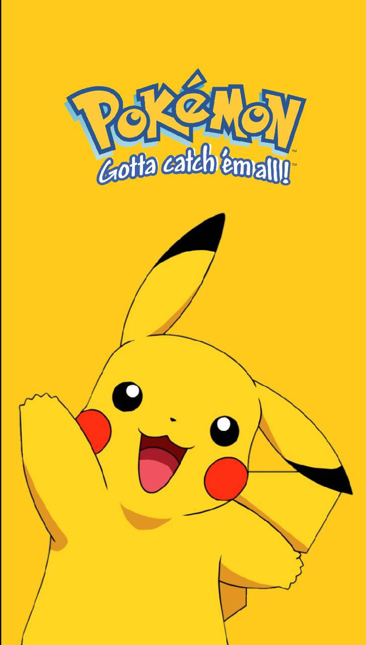Download Pikachu iPhone With Logo Wallpaper