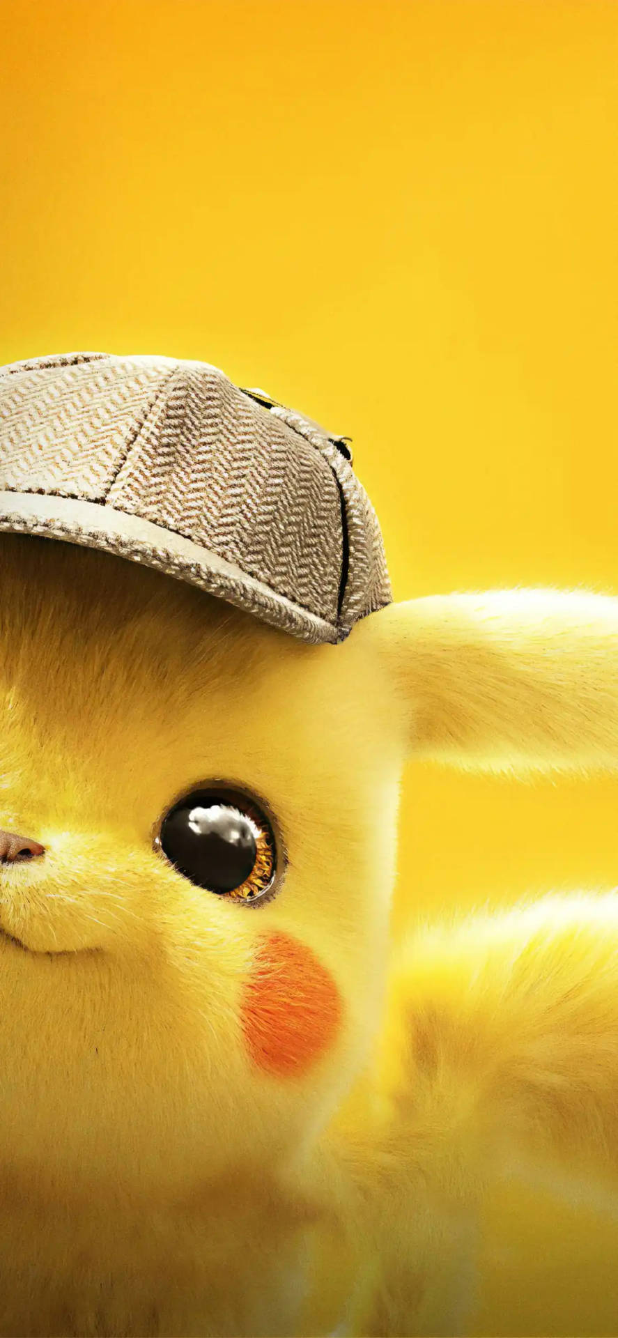 Download Peeking Detective Pikachu iPhone Wallpaper