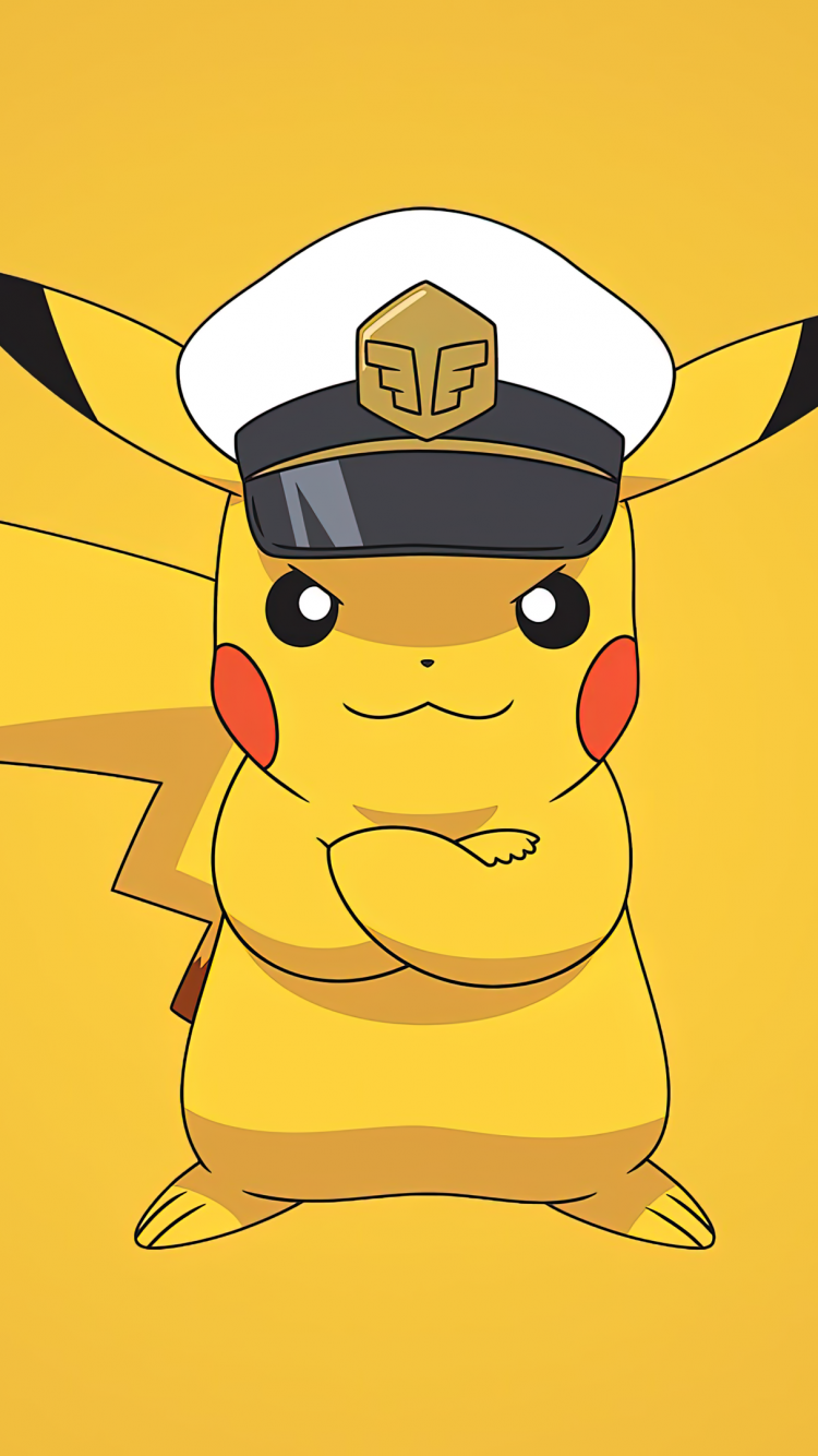 Pikachu Wallpaper 4K, Pokemon, Yellow background