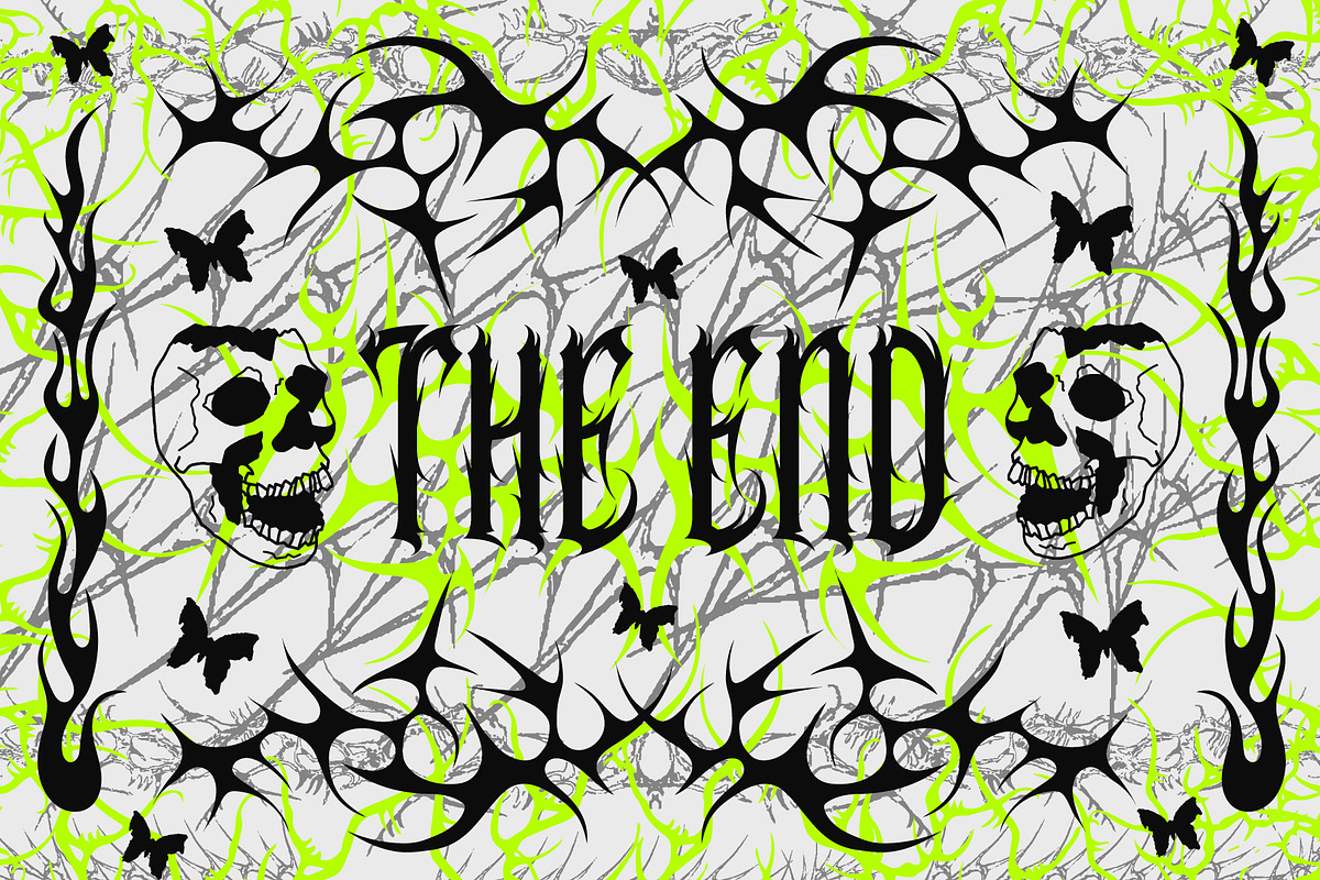 NEO TRIBAL CYBER SIGILISM VECTOR SHAPE