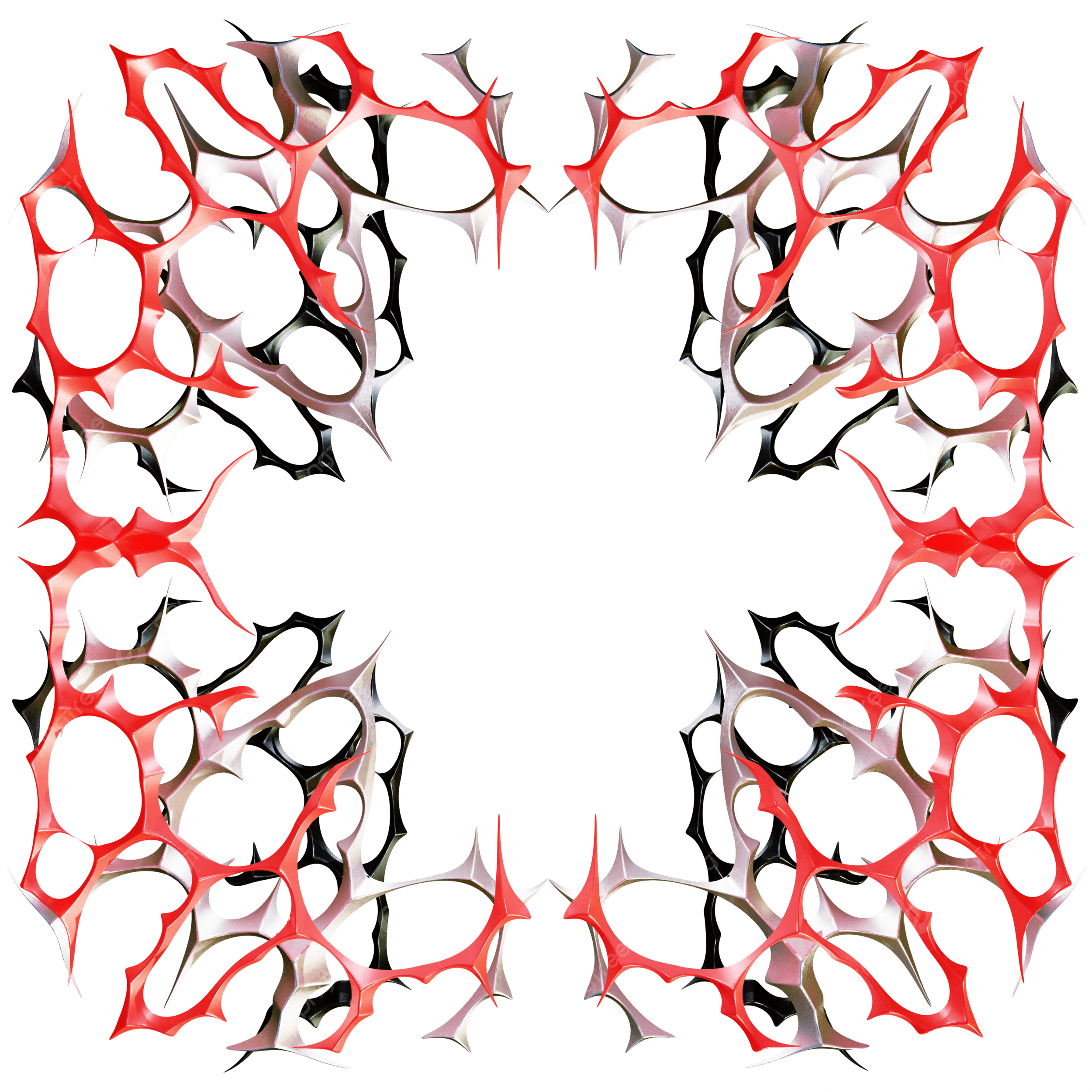 3D Frame Red Cybersigilism, Cybersigilism, Neotribal, Sigilframe PNG Transparent Clipart Image and PSD File for Free Download