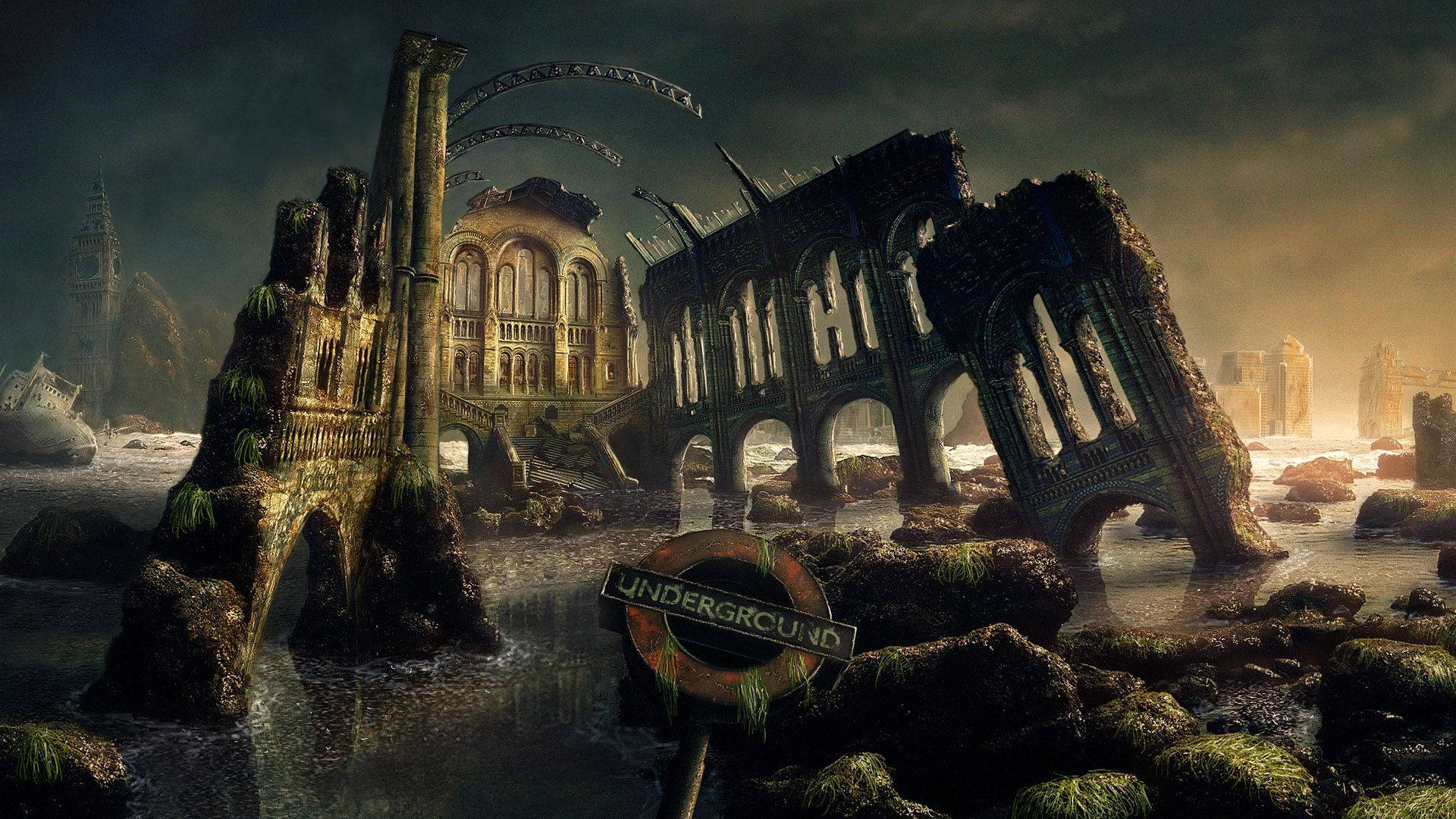 Download Exploring a ruined fantasy world Wallpaper