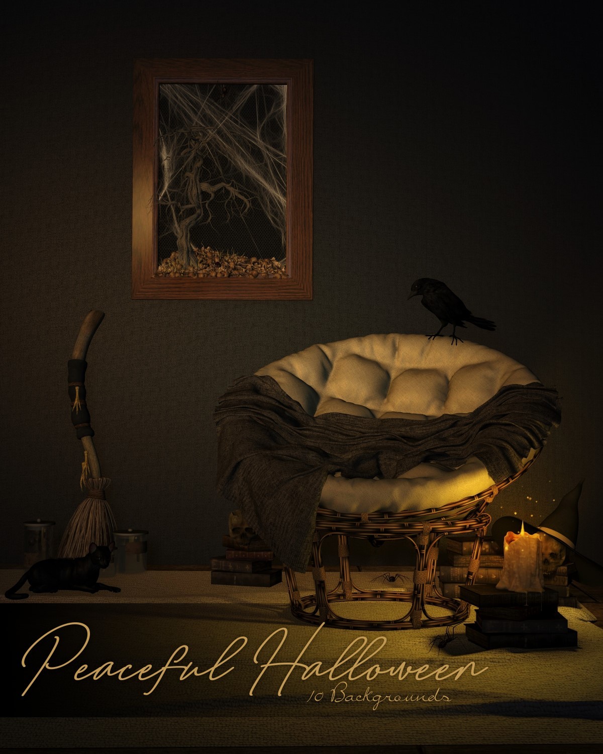 Peaceful Halloween 2D Graphics Corinna