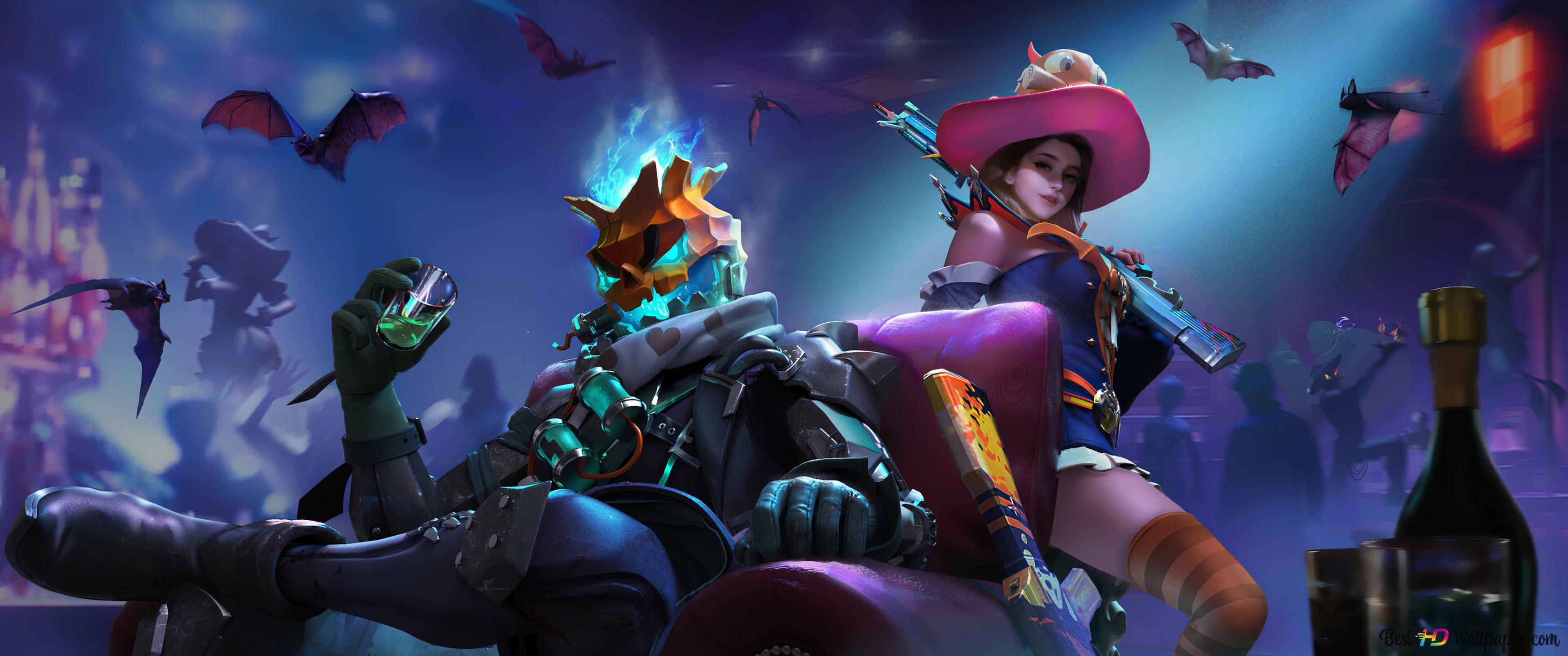 Halloween Guy Free Fire (Video Game) 4K wallpaper download