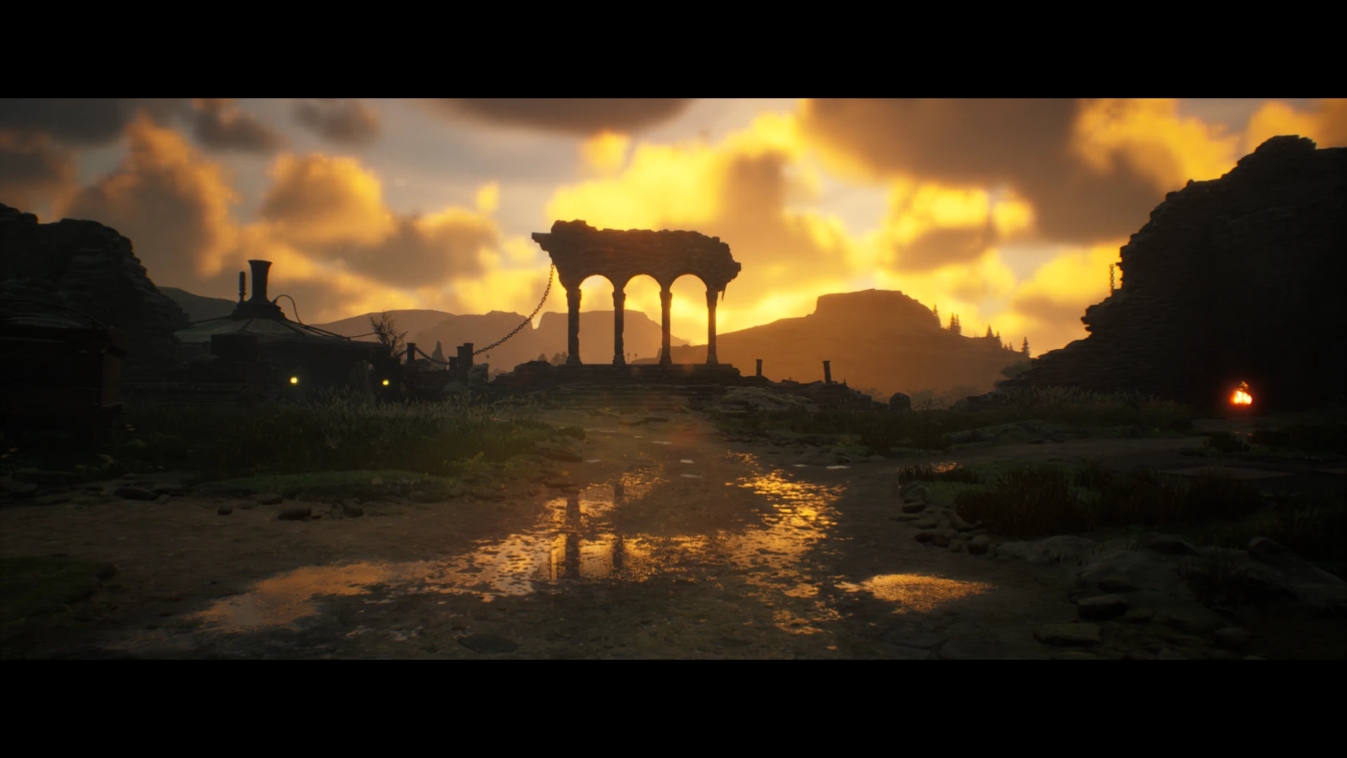 Autumn Sunset at Hogwarts Legacy Nexus and community