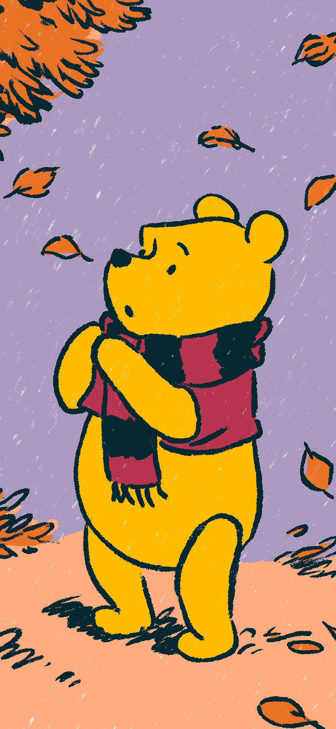 Winnie the Pooh Scarf Autumn Walpapers Wallpaper HD