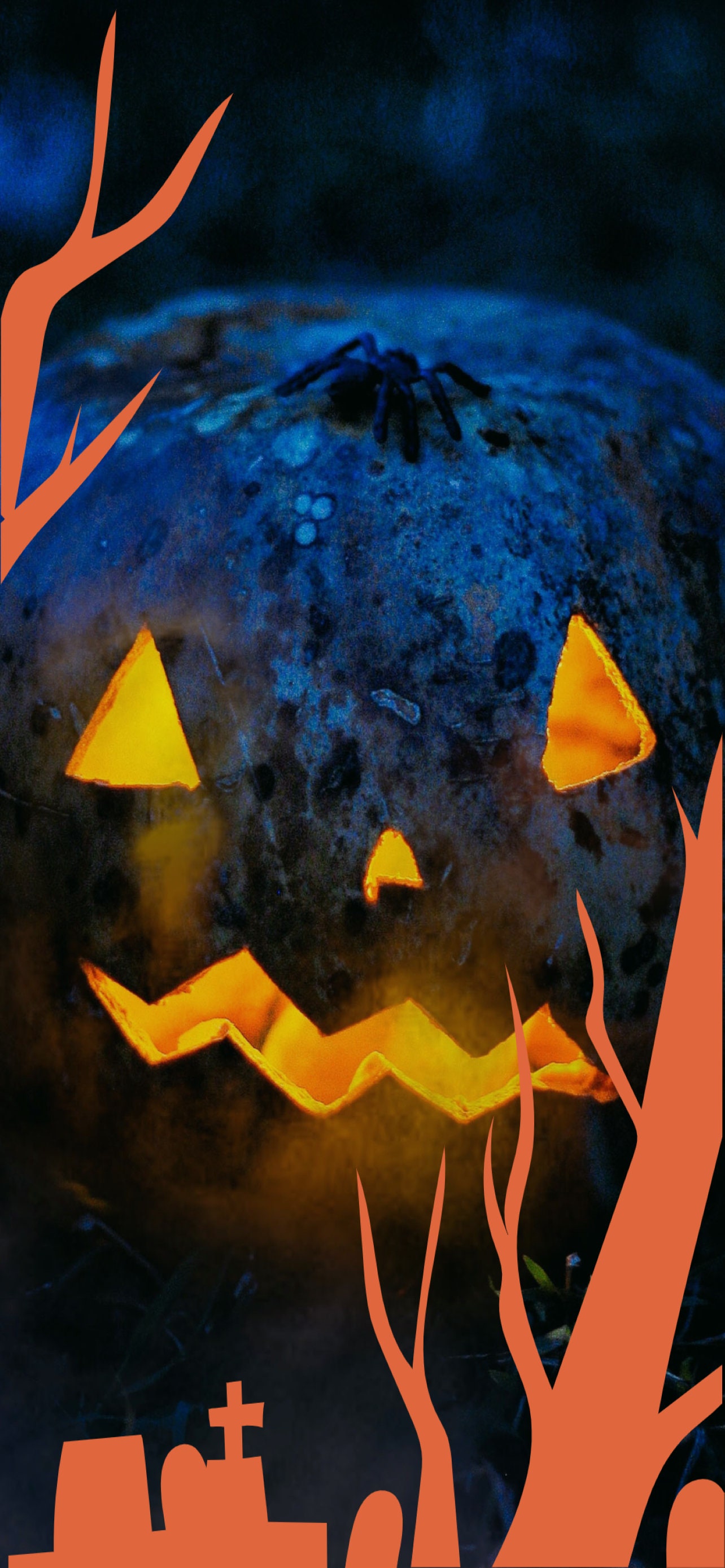 Halloween iPhone Wallpaper / Abstract / Phone Lock Screen / Smartphone Background / Smartphone Wallpaper / Instant Download