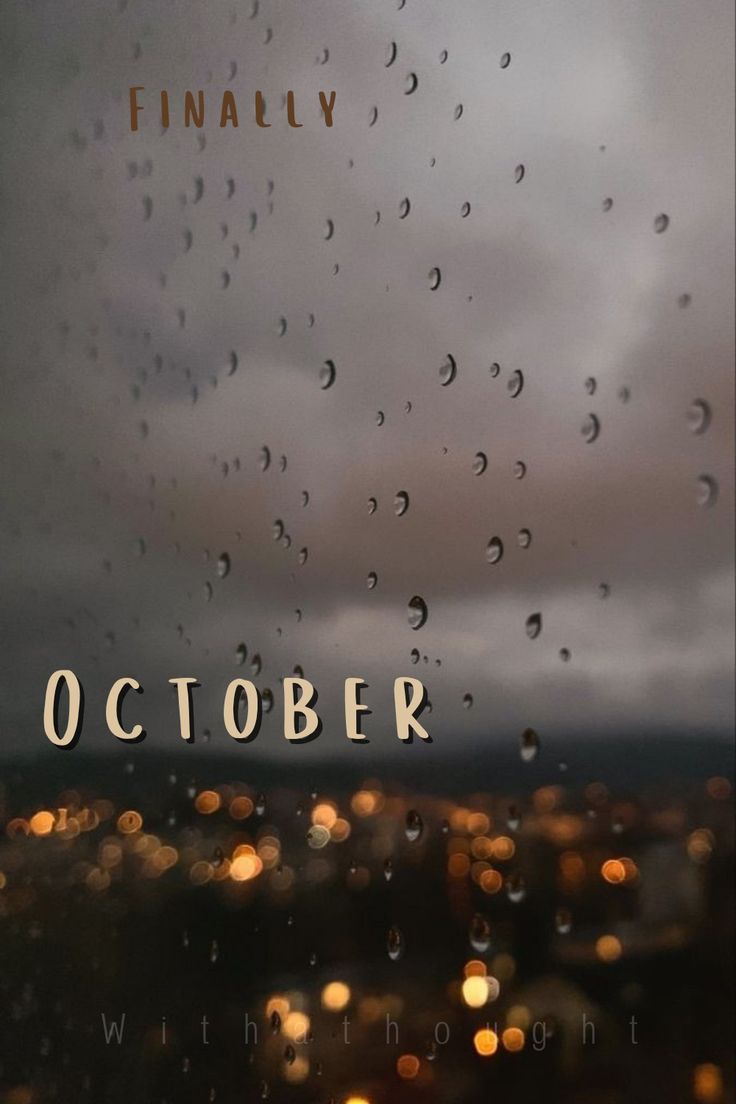 Finally, October
