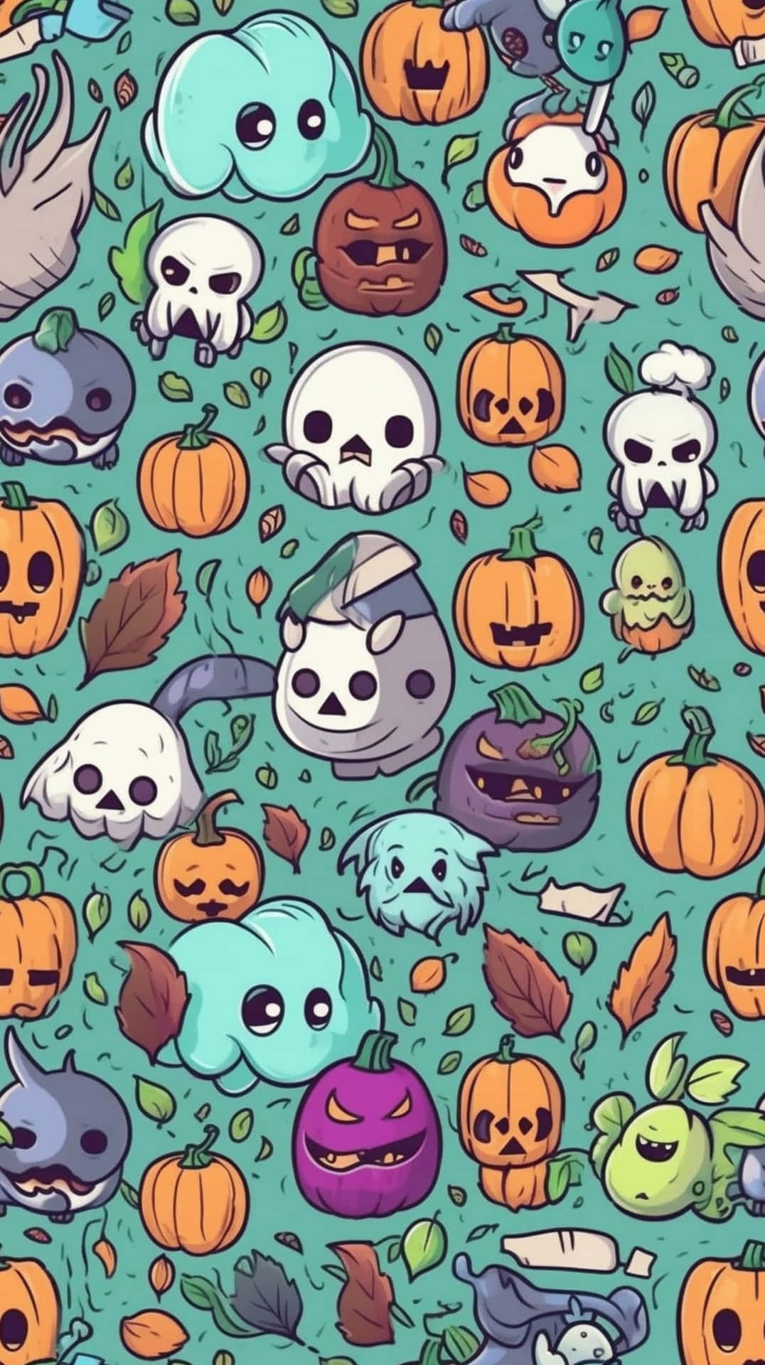 Vintage Halloween iPhone Wallpaper