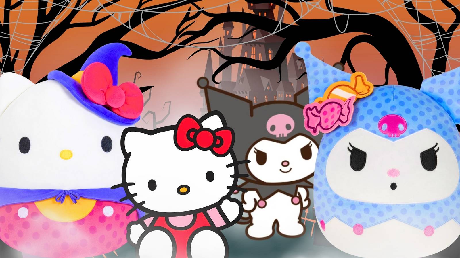 Sanrio's Hello Kitty & Kuromi Get Spooky Kawaii With New Halloween Plushie Update For Fall 2025
