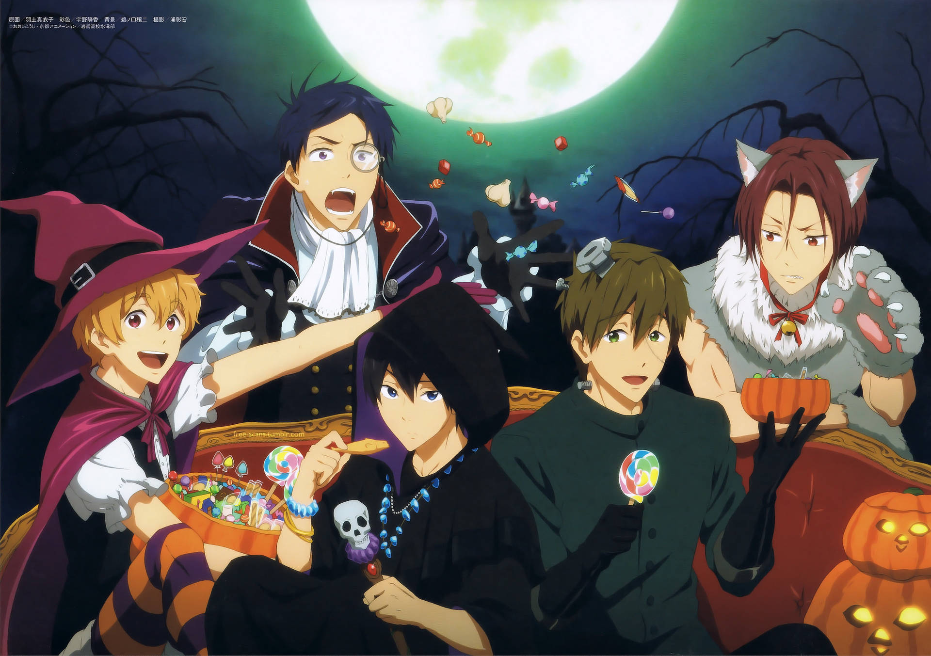Download Free Anime Cute Halloween Desktop Wallpaper