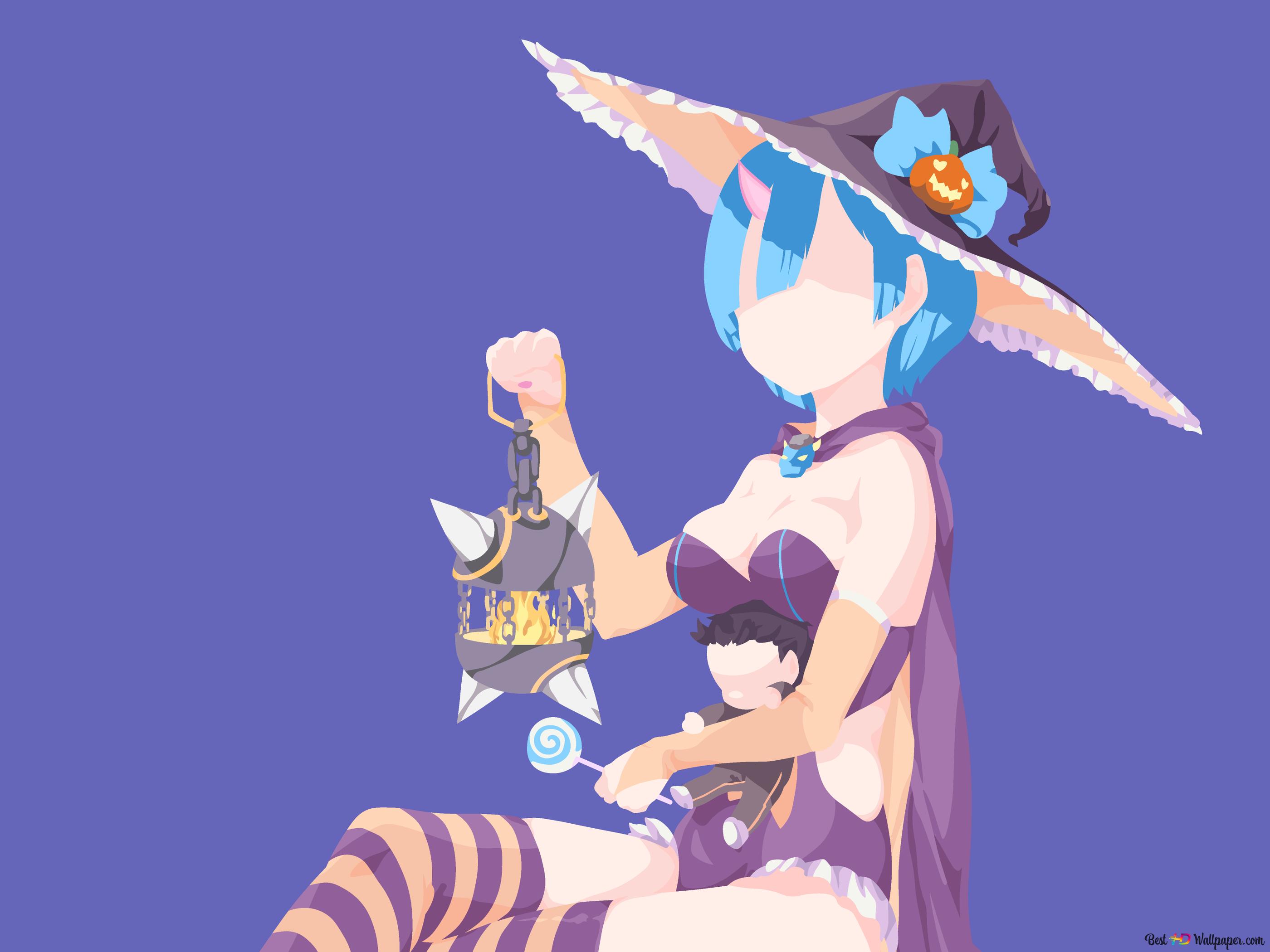 Anime Rem 4K wallpaper download