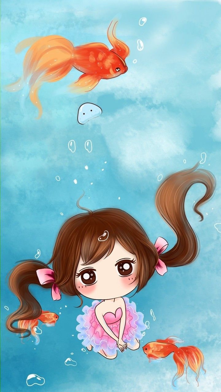 Ani ME. Girly Drawings, Cute Girl Wallpaper, Cute Kawaii Girl