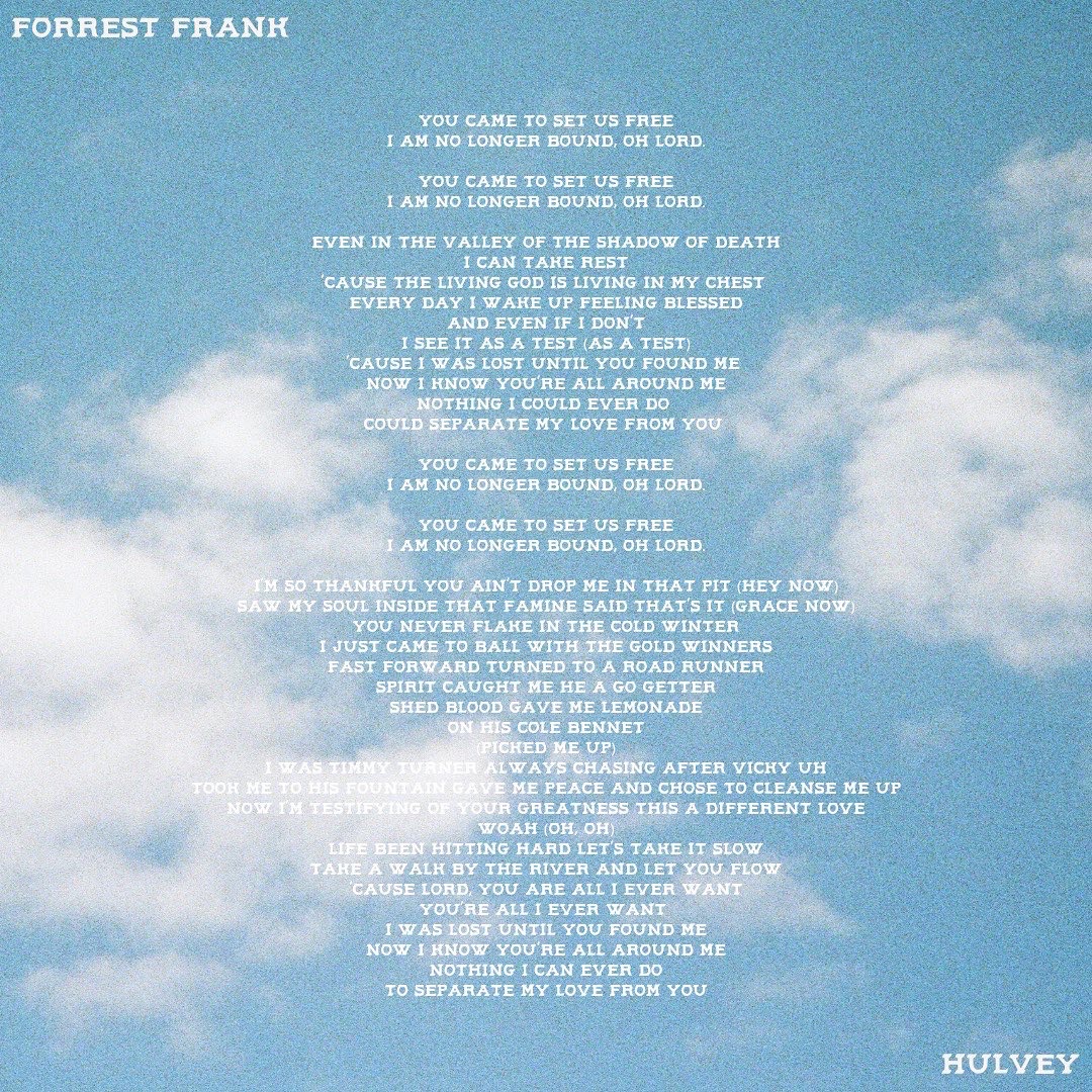 Forrest Frank on X