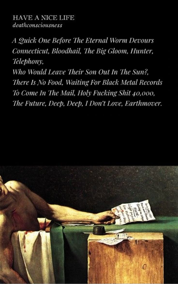 deathconciousness poster i made