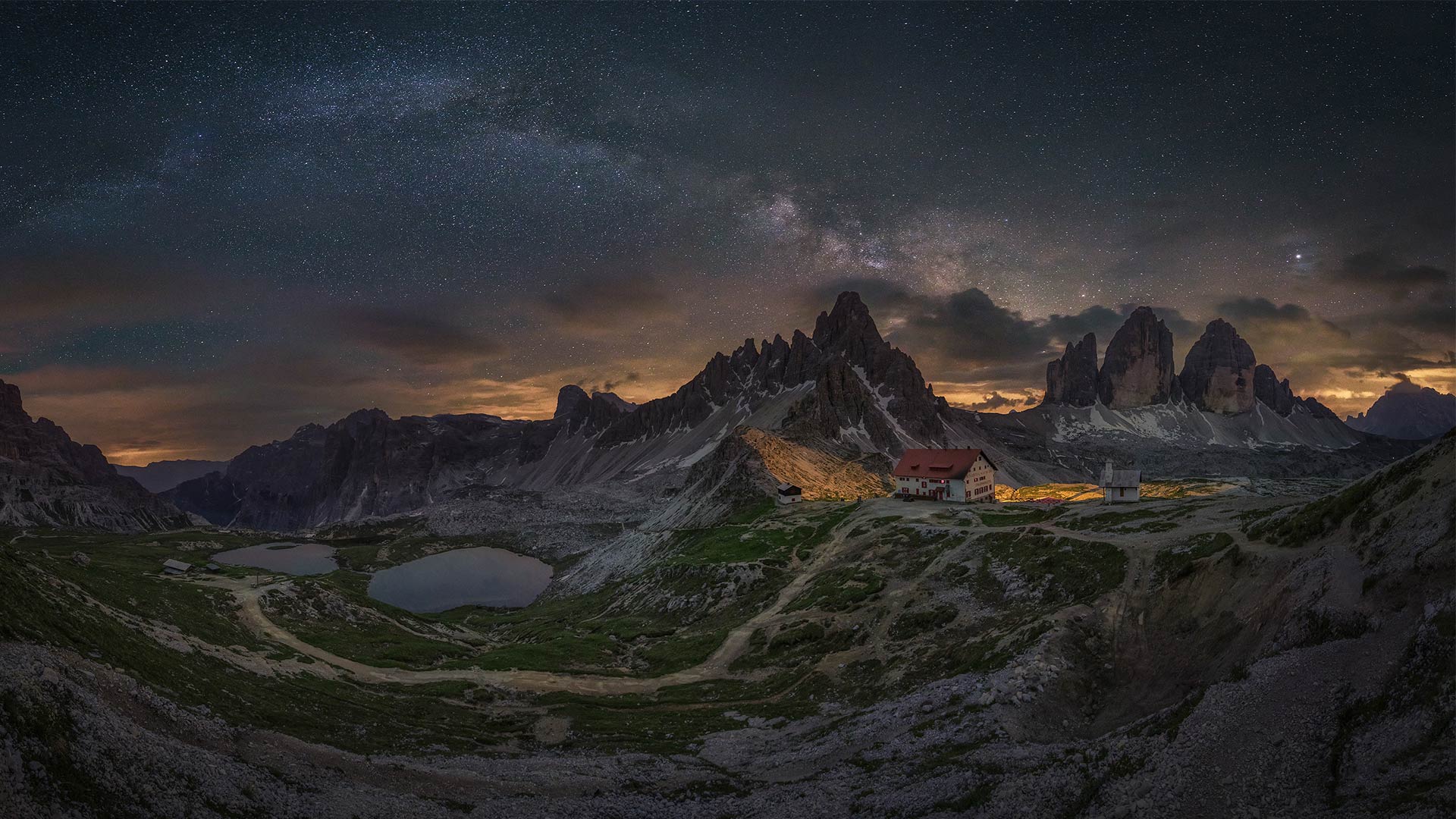 The Tre Cime di Lavaredo, Italy wallpaper