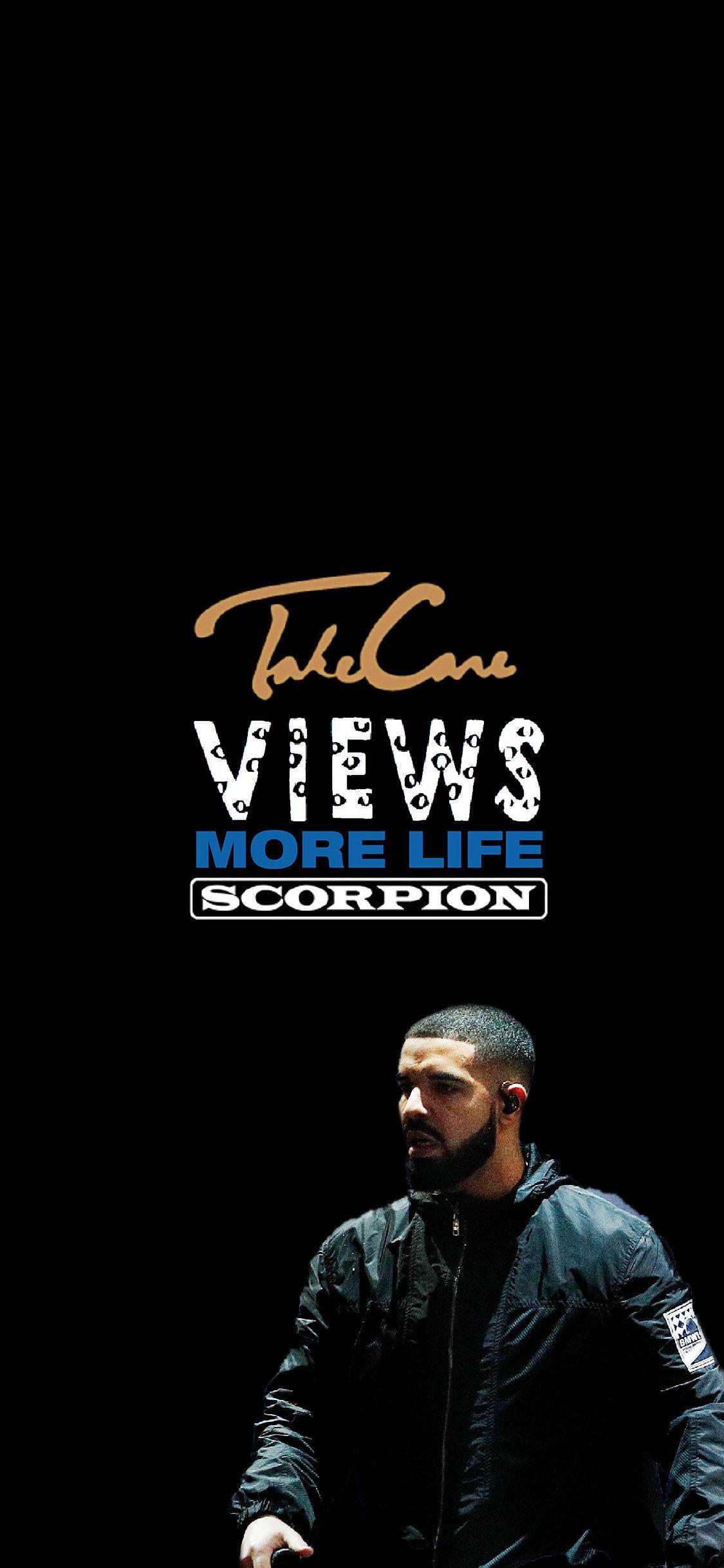 Drizzy Wallpaper I made for fun. I just put these four albums because they look nice together. Scorpion my fav tho