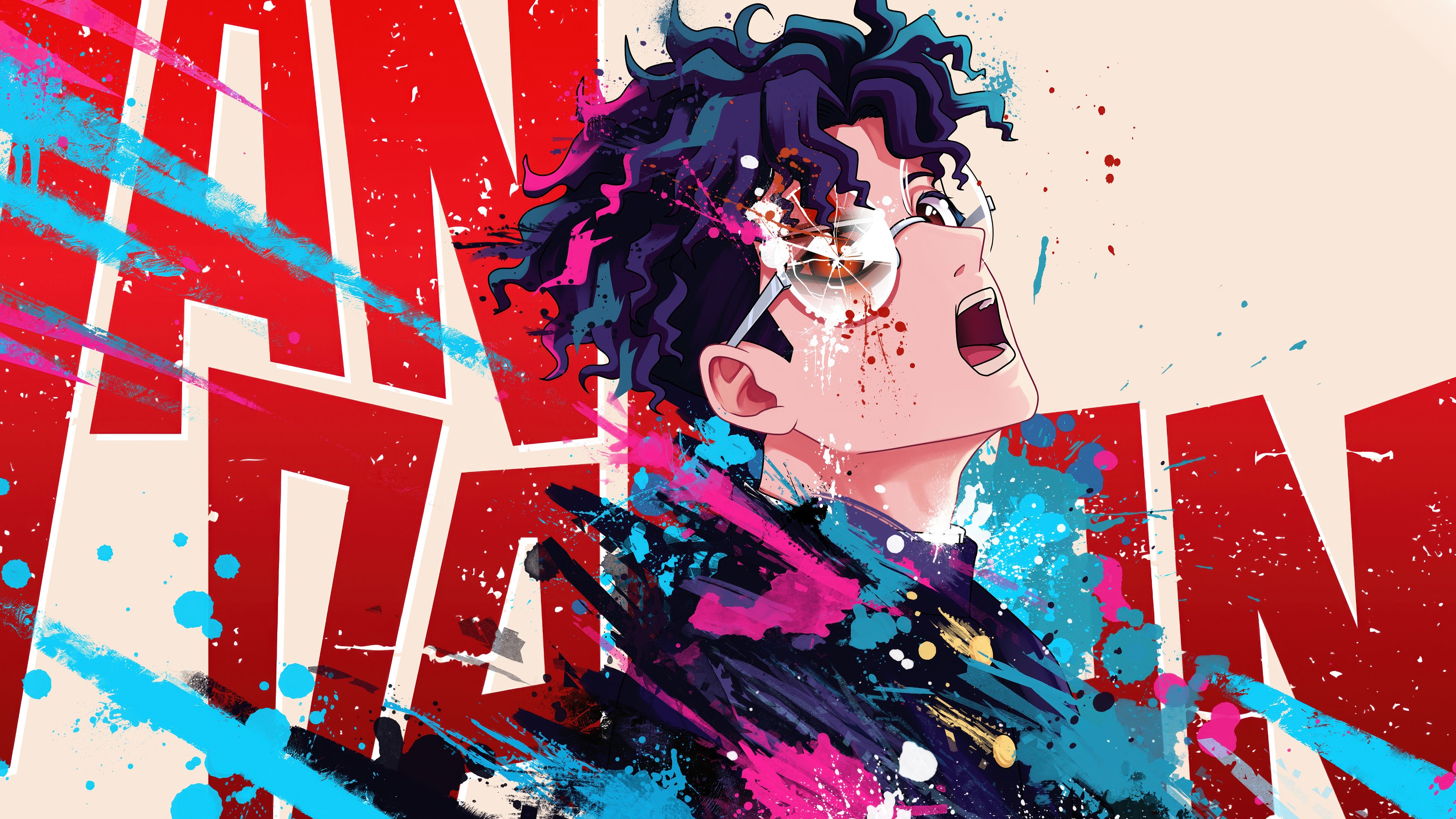 Okarun from Dandadan Anime Wallpaper 4k for Desktop