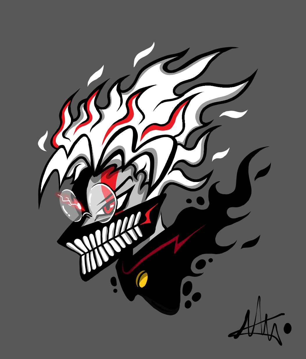 Celebrating the Dandadan Anime release with my Okarun Fanart [OC]