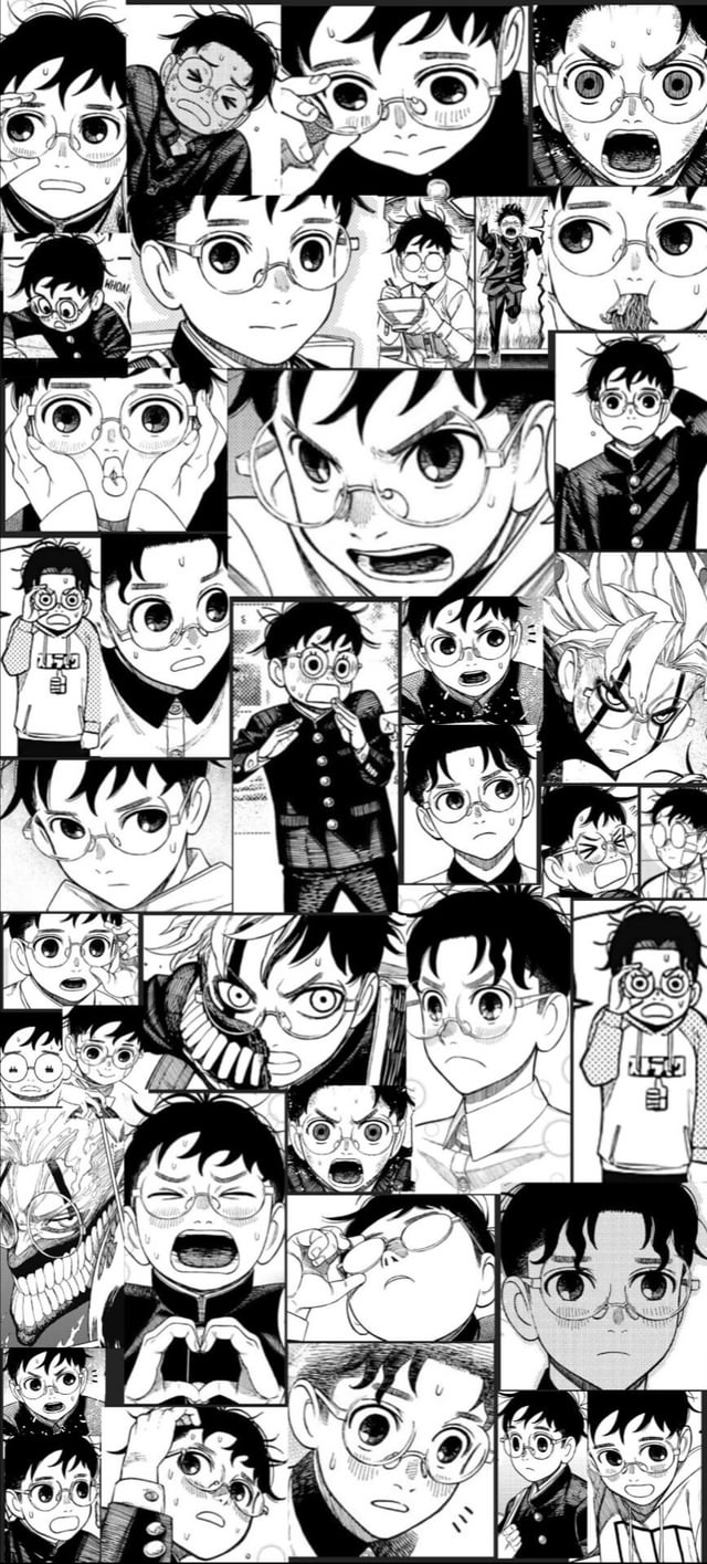 I made matching Momo and Okarun collage wallpaper for me and my boyfriend