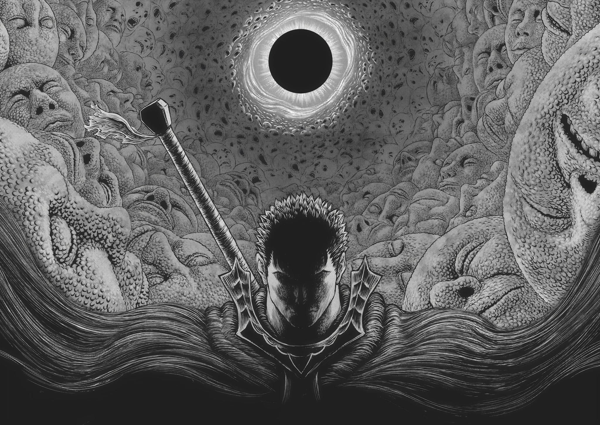 Best Berserk Manga Panels Upscaled to High Resolution for Wallpaper (4k, 8k, HD)