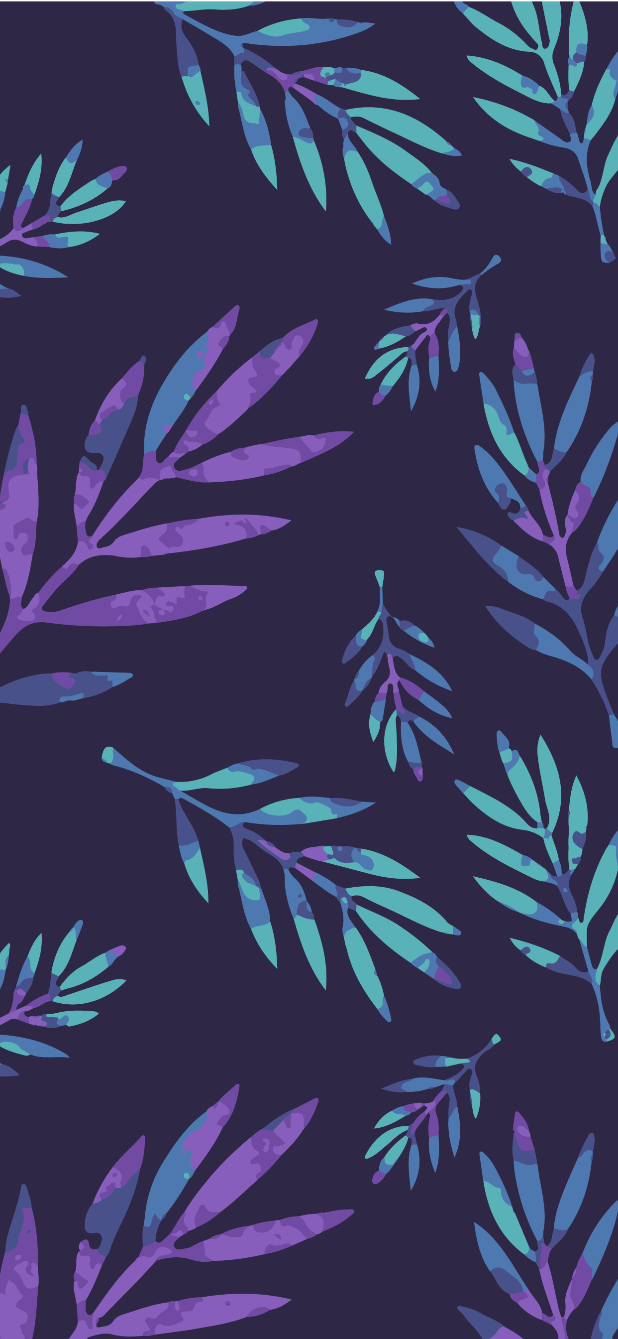 Wallpaper Aesthetics, Ios, Leaf, Pattern, Purple, Background Free Image